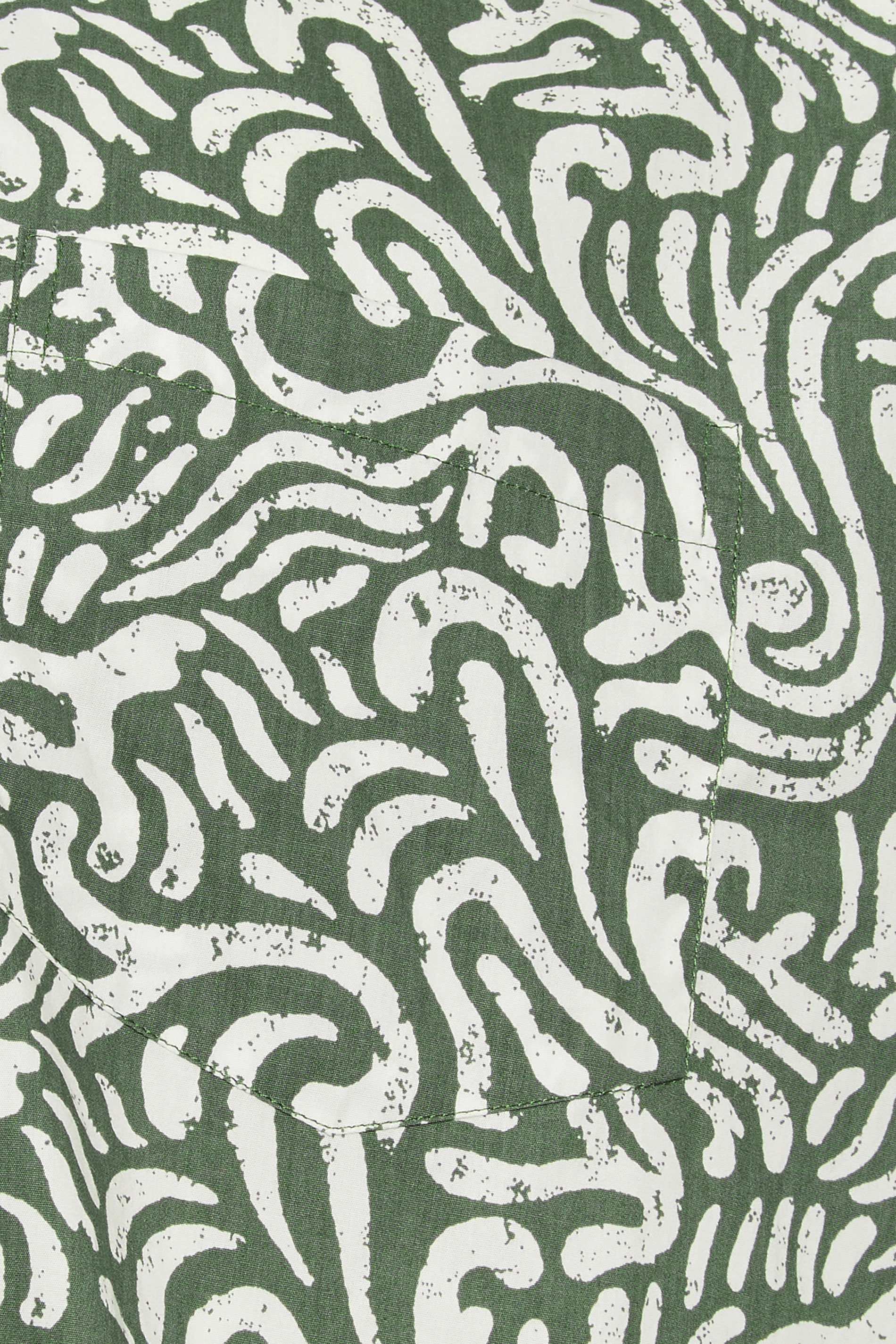 ESPIONAGE Big & Tall Olive Green Abstract Print Shirt | BadRhino 2
