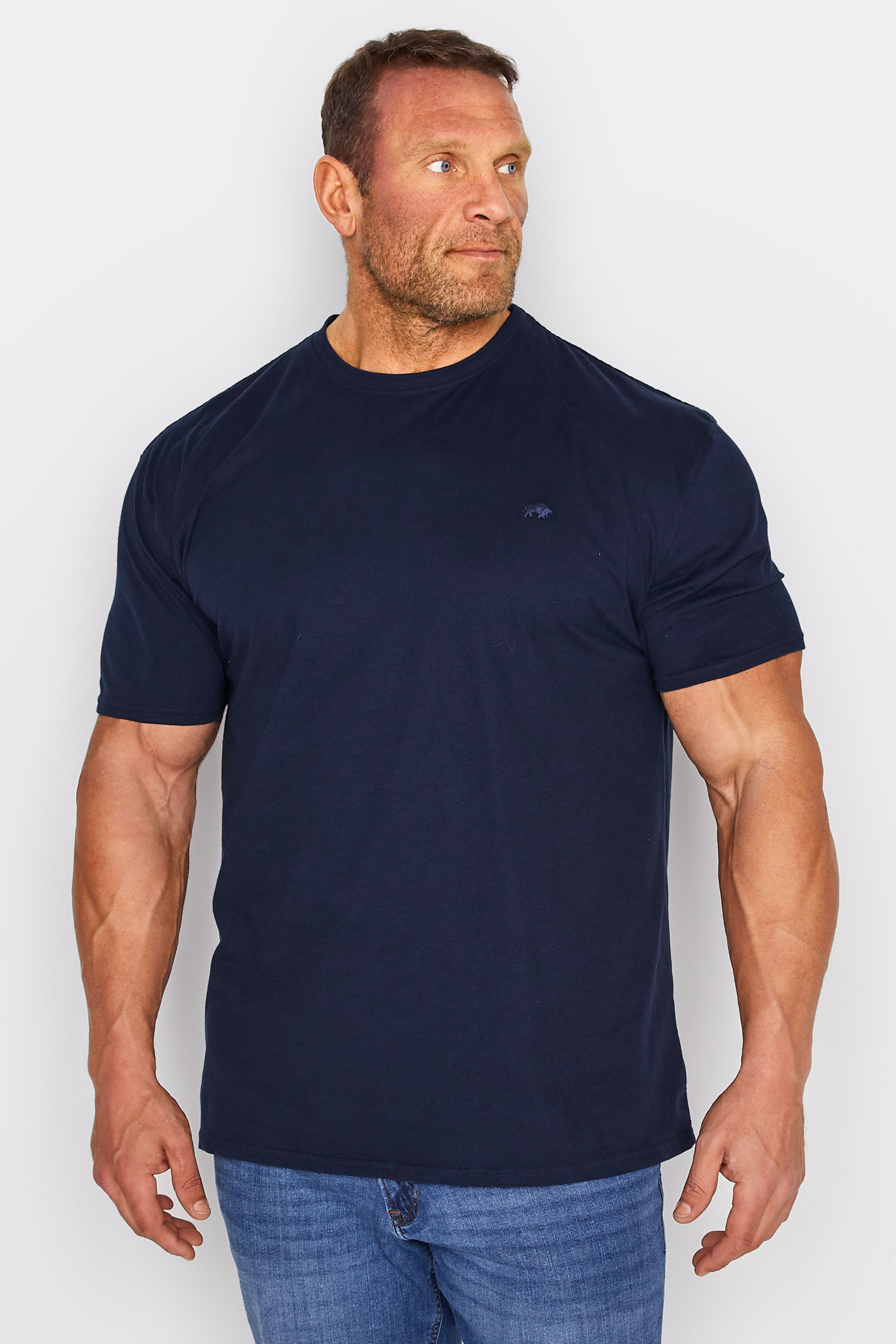 RAGING BULL Navy Blue Signature T-Shirt 1