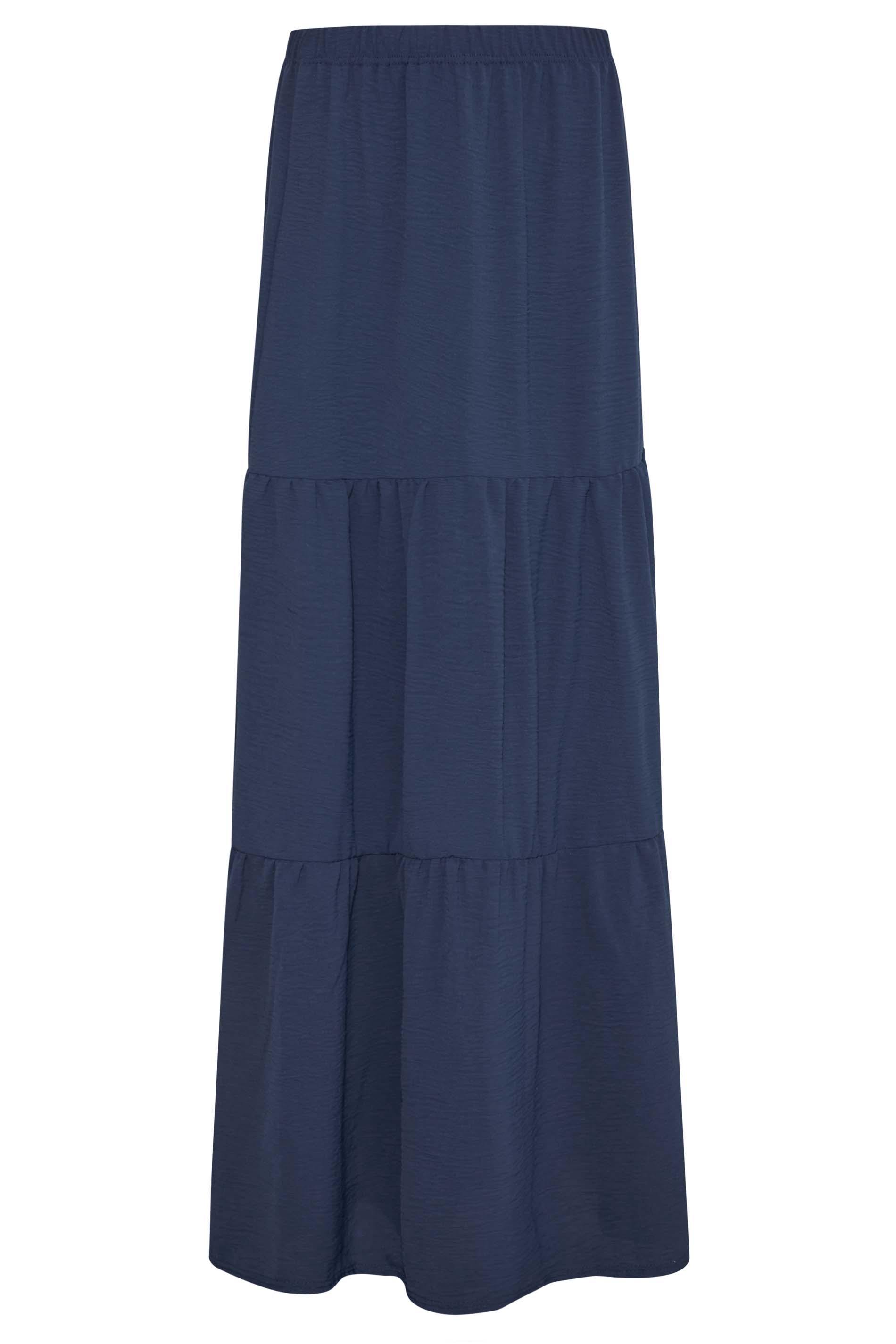 Lts Tall Women S Navy Bluetiered Crepe Maxi Skirt Long Tall Sally