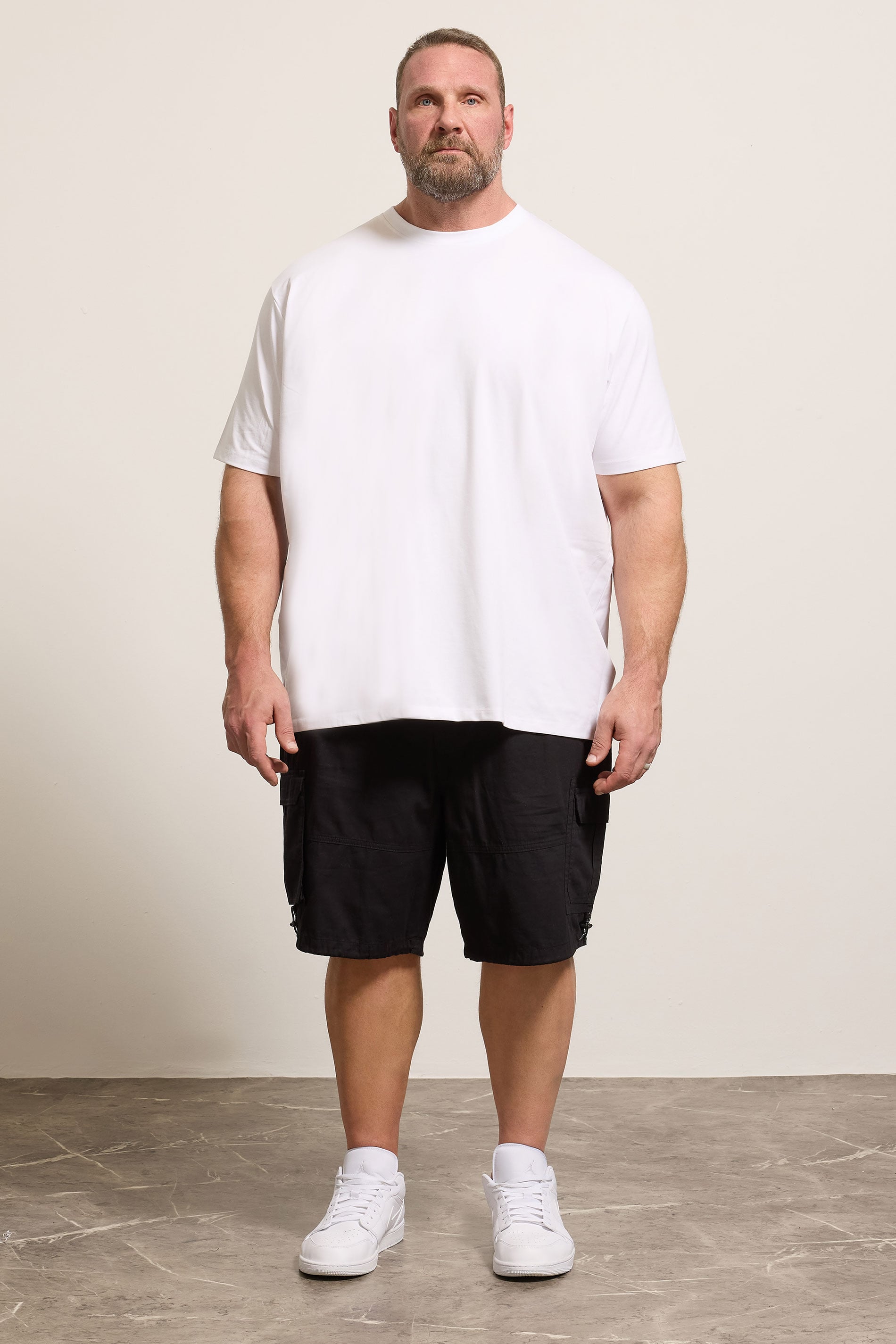 BadRhino Big & Tall Black Lightweight Cargo Shorts | BadRhino 1