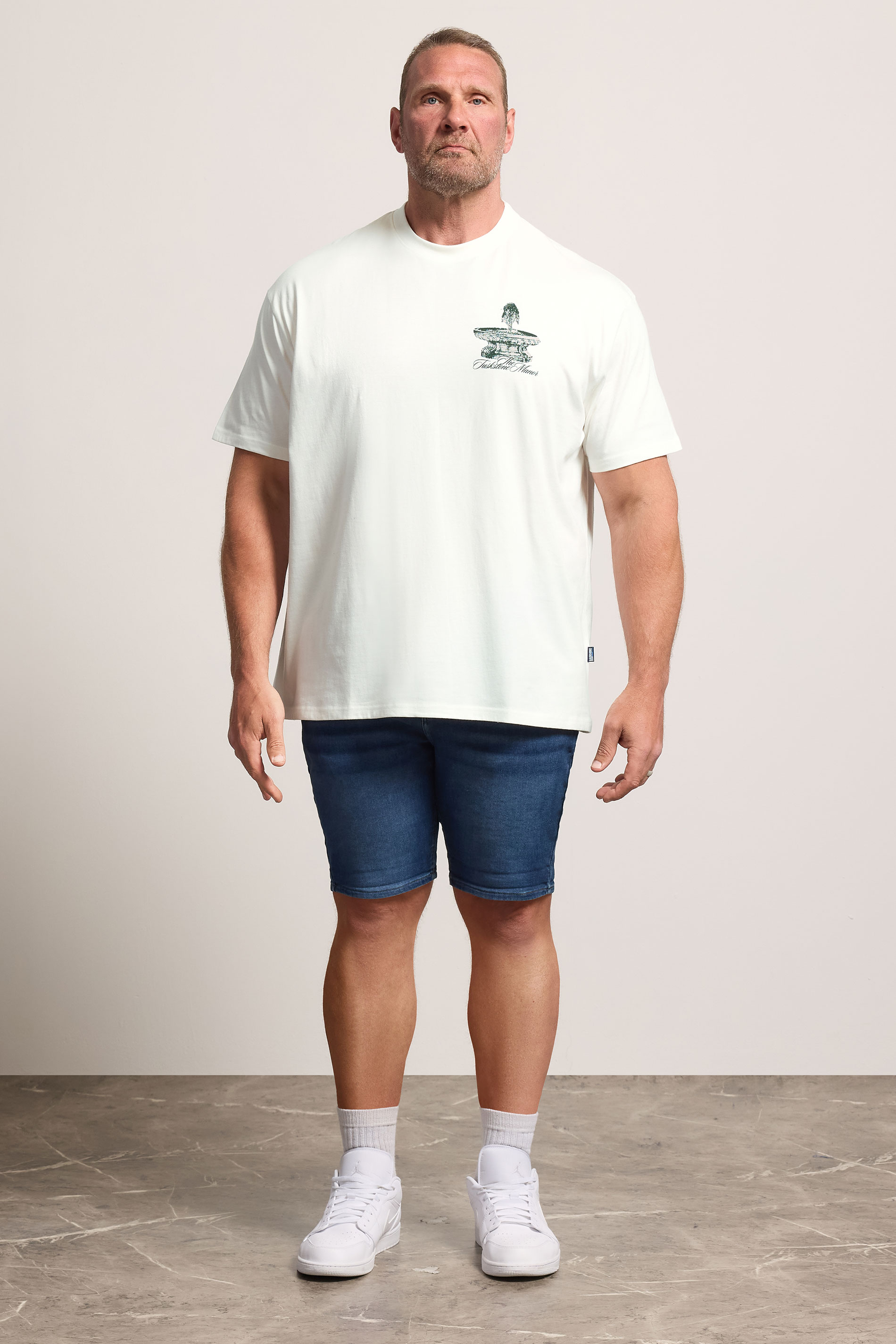 BadRhino Big & Tall White 'The Tuskstone Manor' Graphic T-Shirt | BadRhino  1