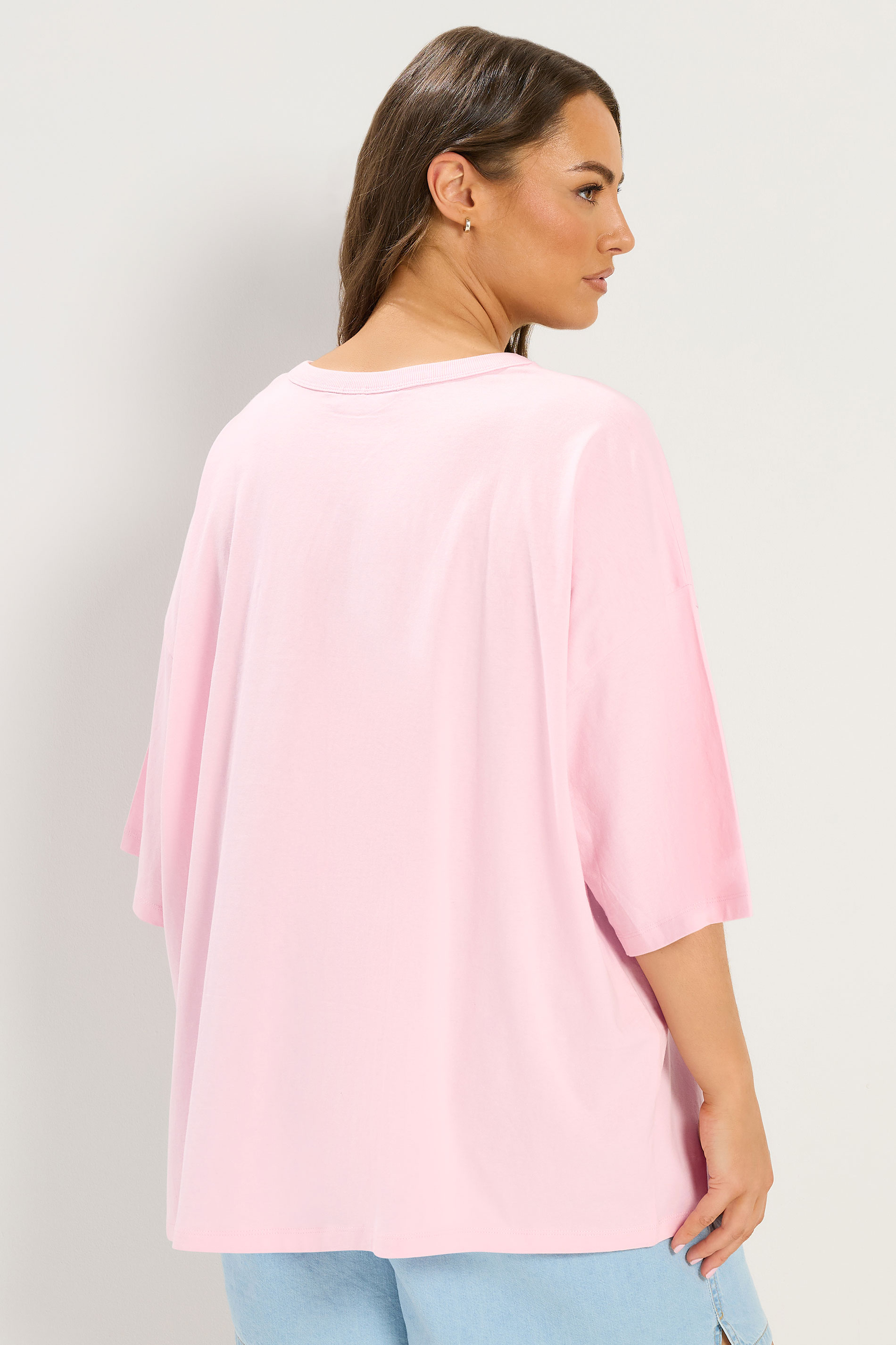 YOURS Plus Size Pink 'La Patisserie' Graphic T-Shirt | Yours Clothing 2