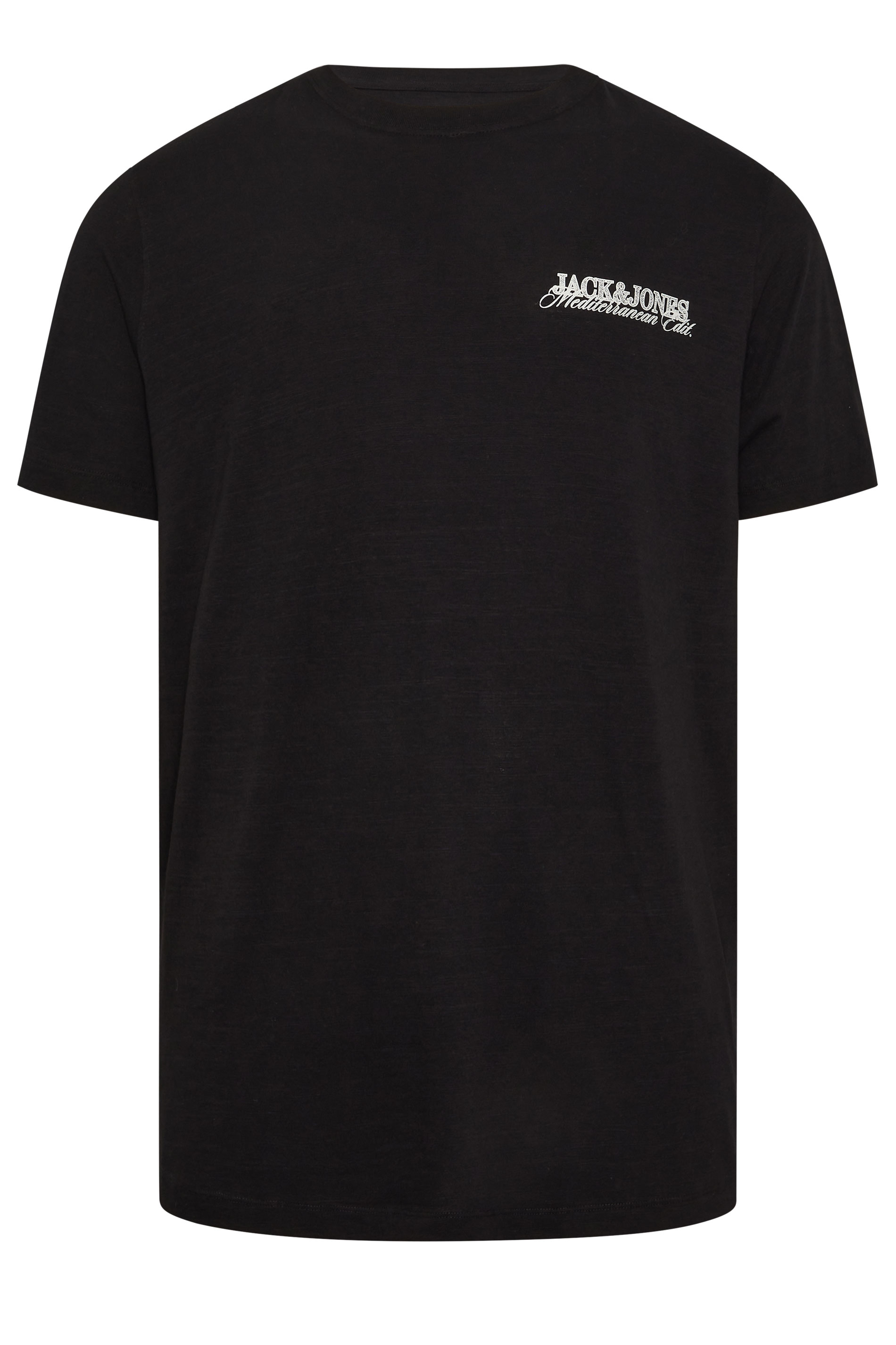 JACK & JONES Big & Tall Black 'St. Tropez' Print Tee | BadRhino 4