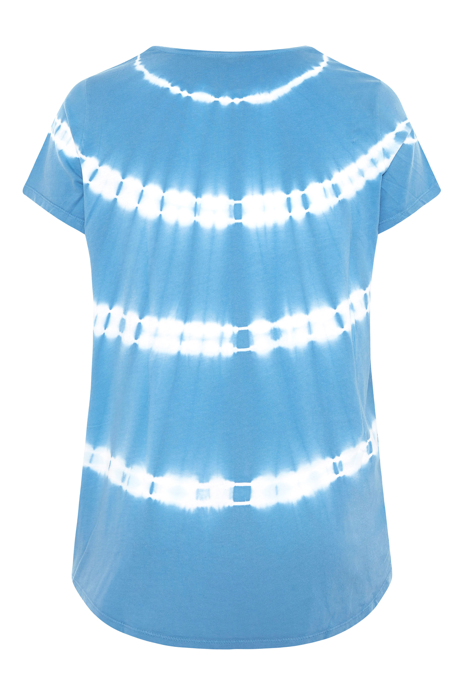 Grande taille  Tops Grande taille  T-Shirts | T-Shirt Bleu Tie & Dye - BU84381