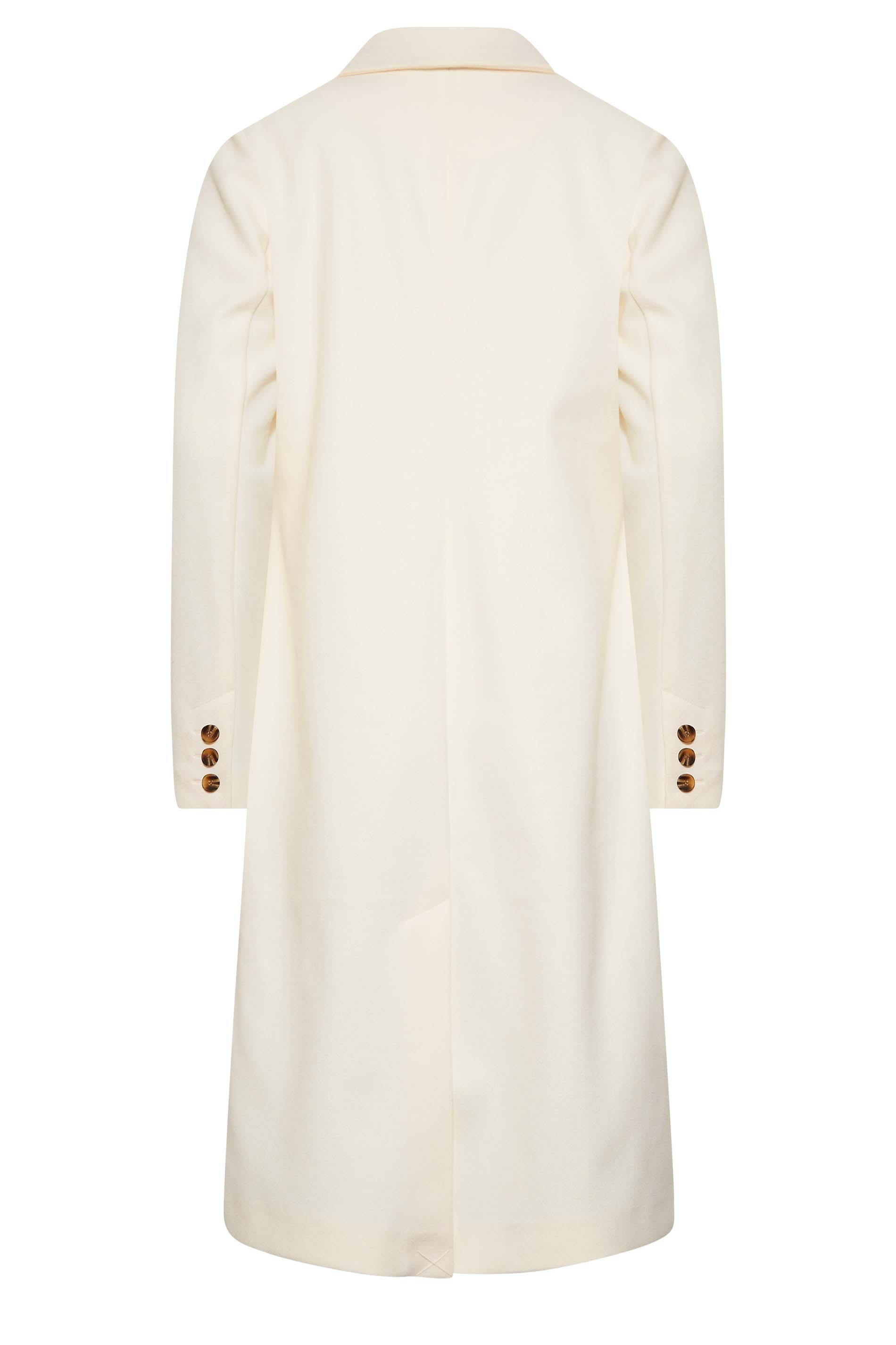 LTS Tall Women's Ivory White Midi Formal Coat | Long Tall Sally 3