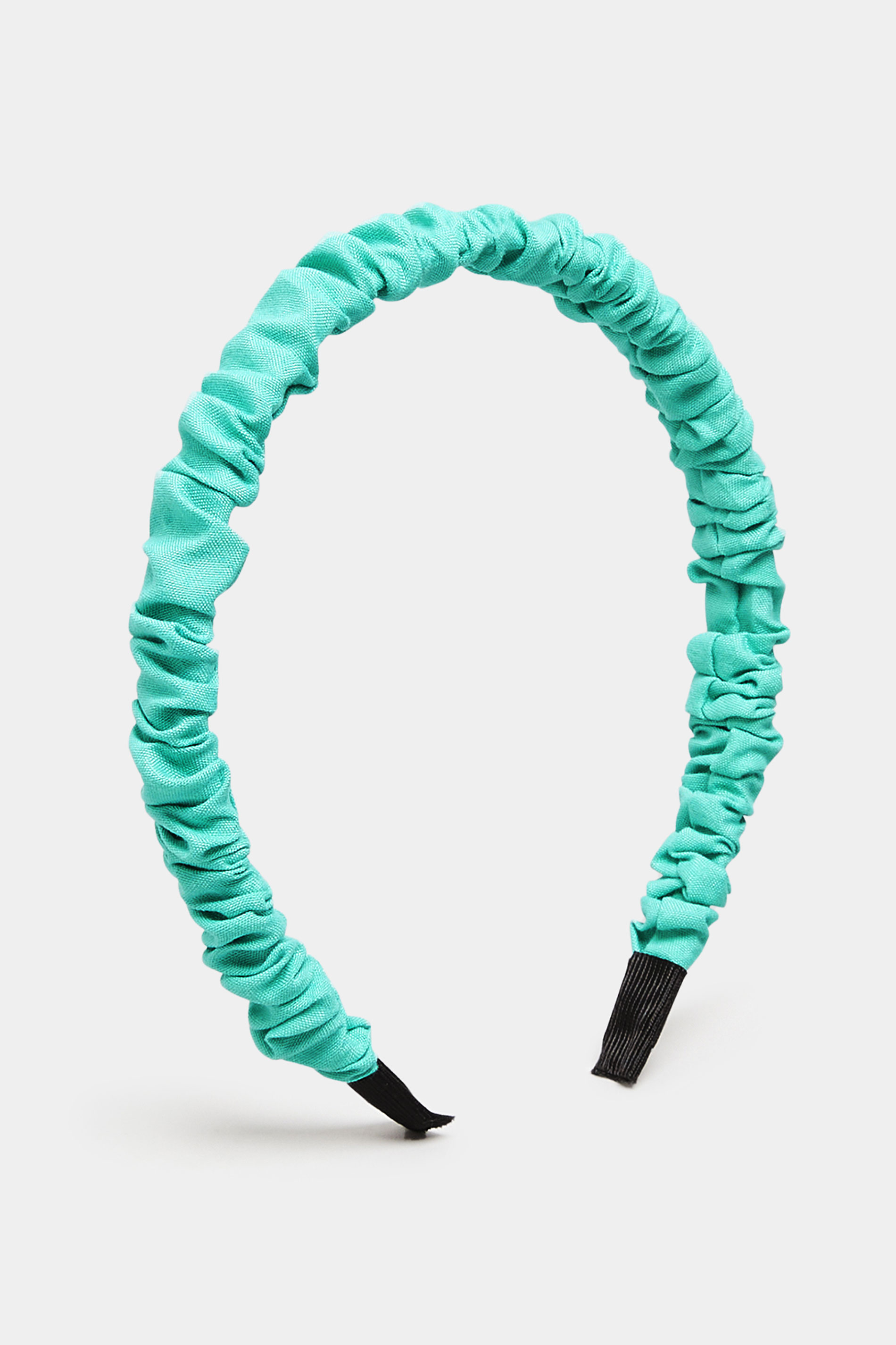 Green Skinny Ruched Headband | Yours Clothing 2