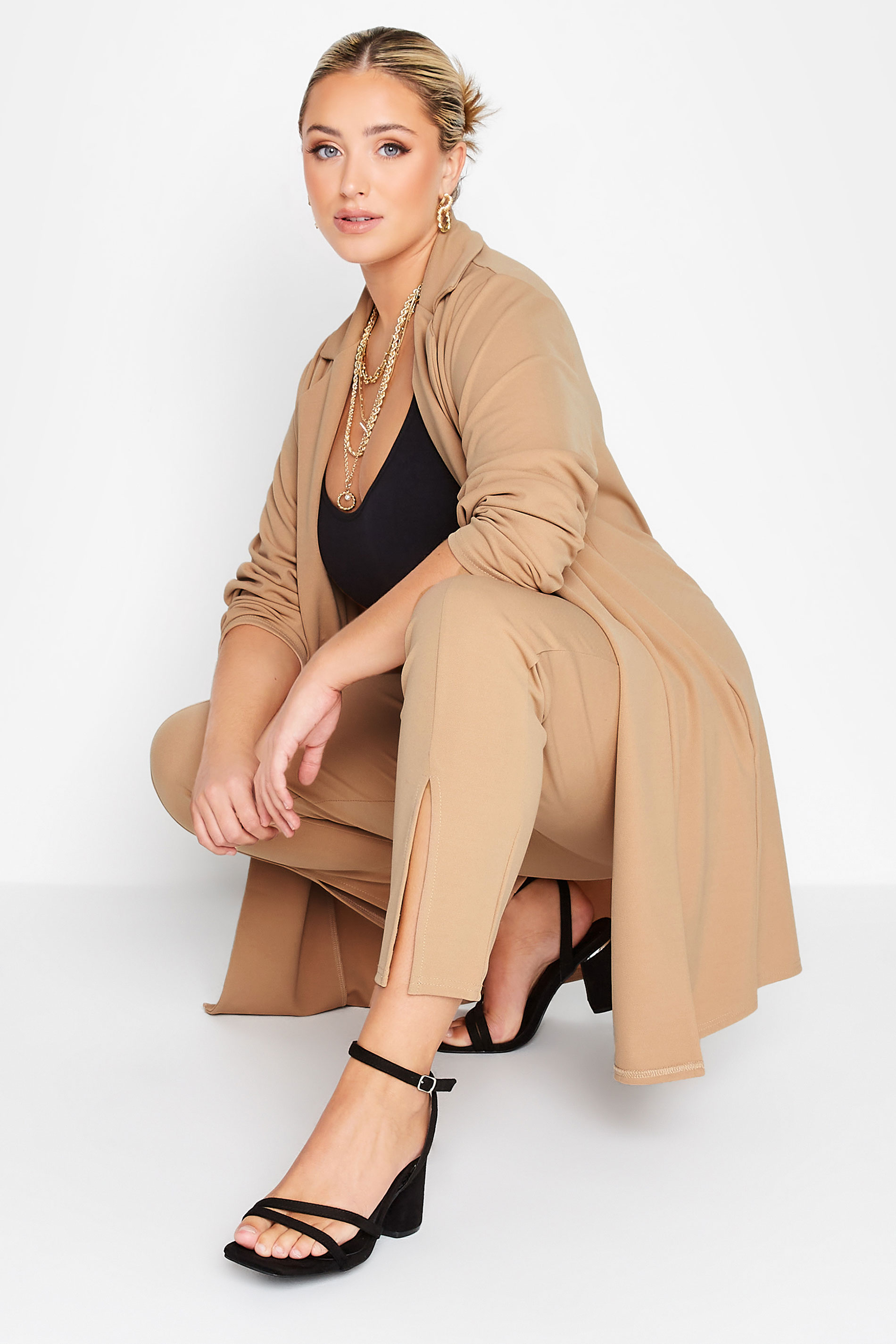 French Connection tapered pants in camel | ASOS