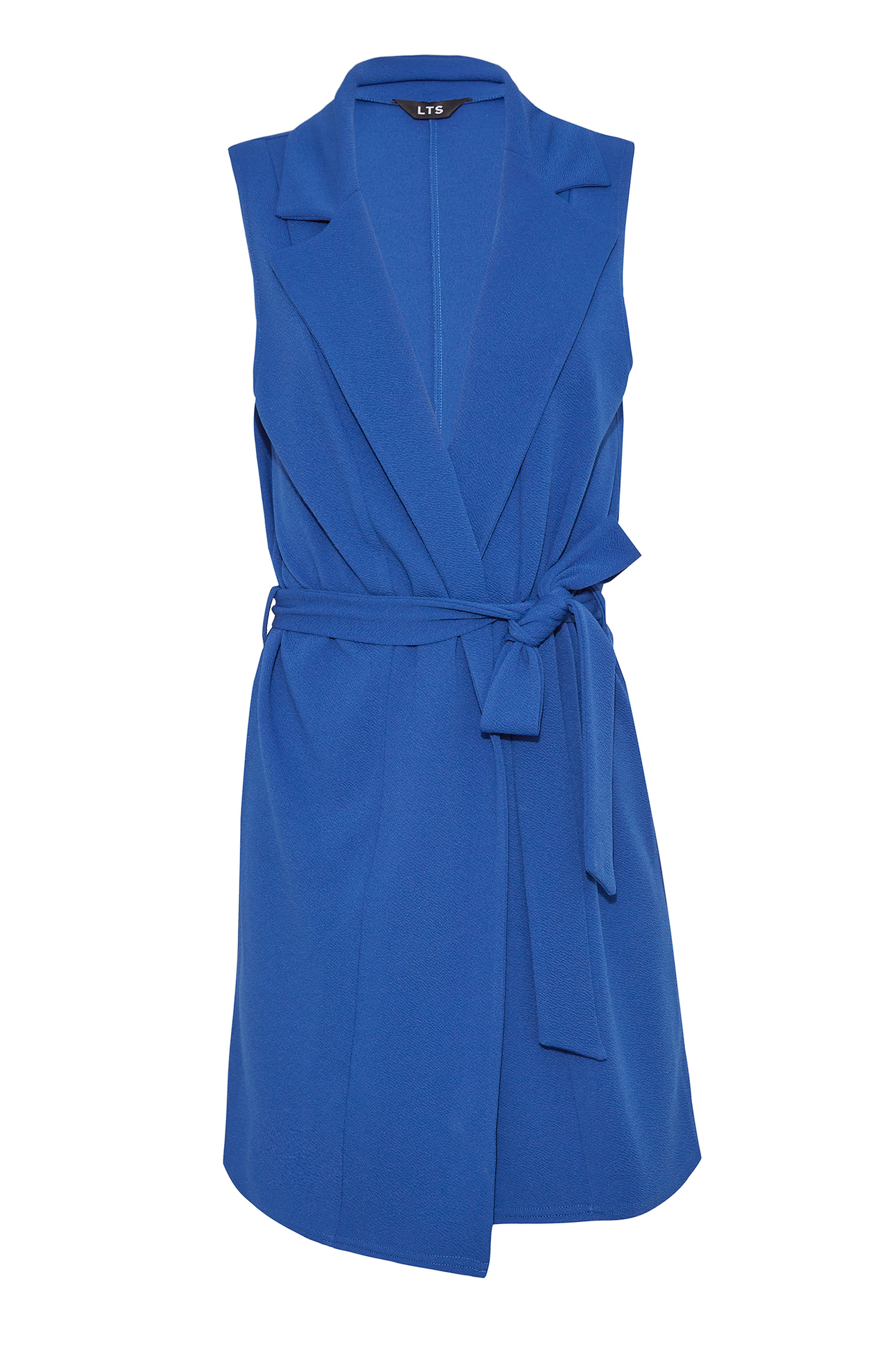 LTS Tall Women's Cobalt Blue Sleeveless Scuba Blazer | Long Tall Sally