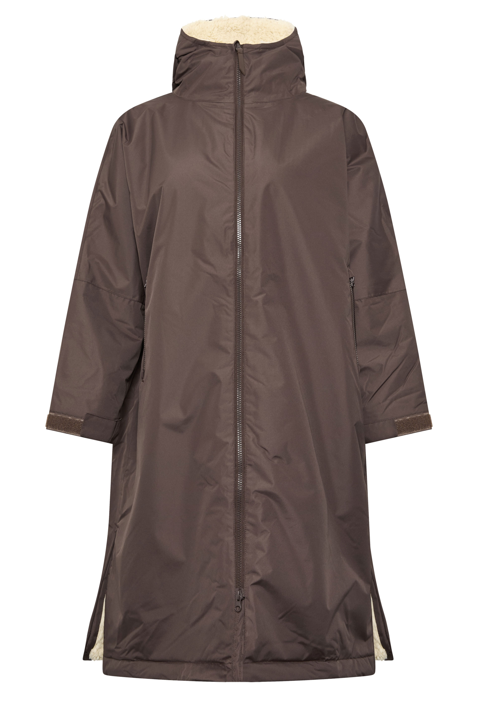 PixieGirl Petite Women's Chocolate Brown Fleece Lined Robe | PixieGirl 1