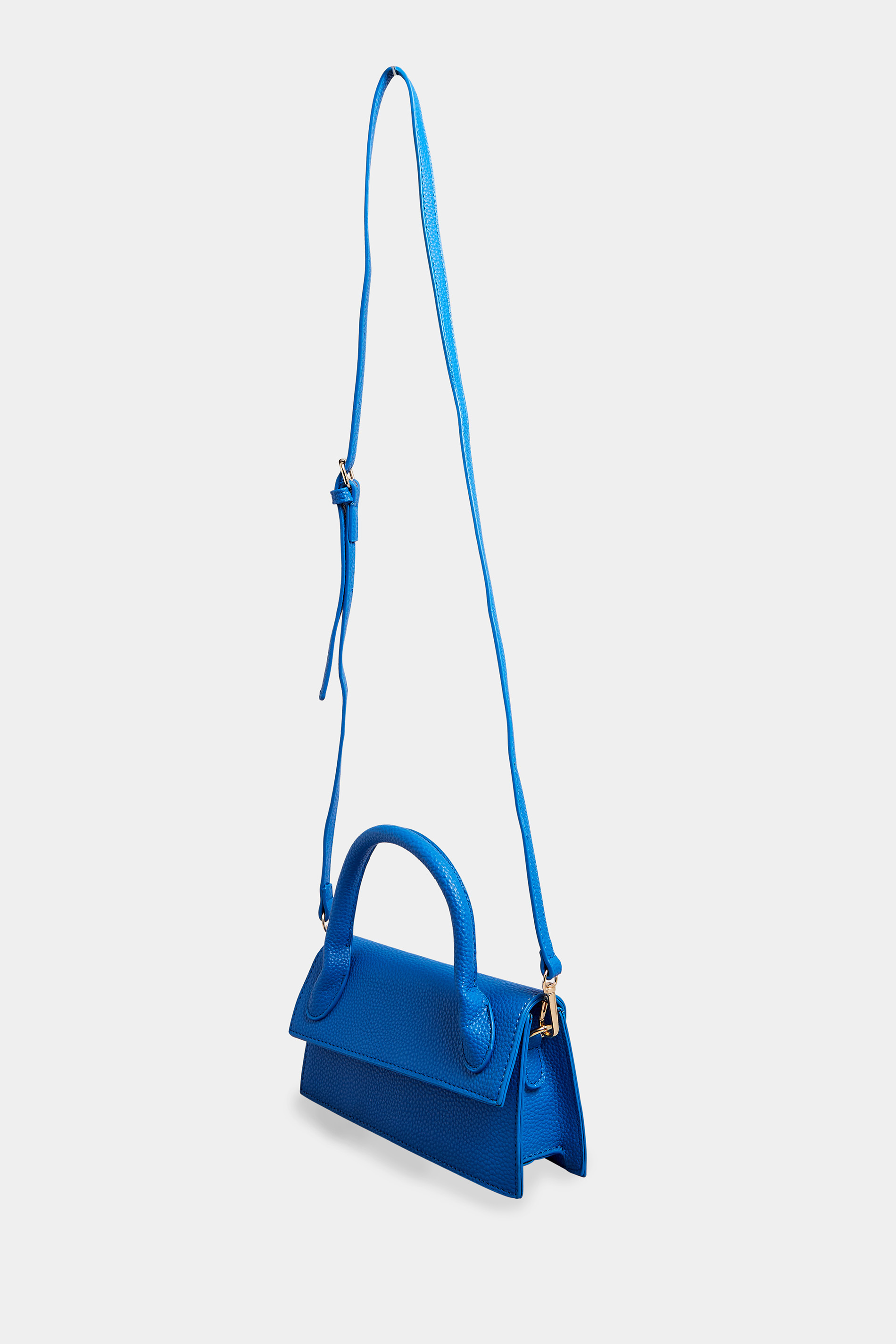 Cobalt Blue Top Handle Crossbody Bag | Yours Clothing  3