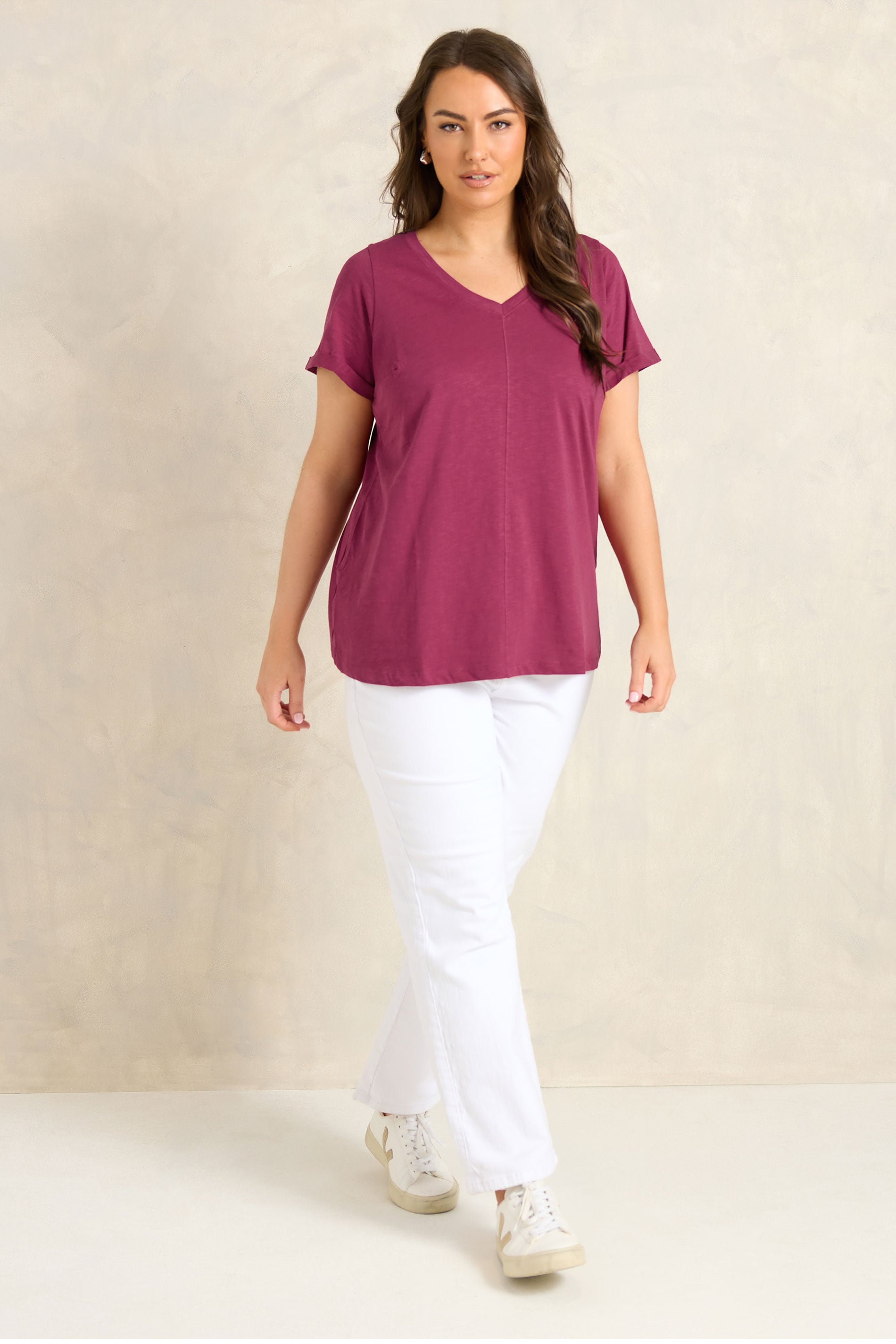 EVANS ESSENTIAL 3 Pack Black & Berry T-Shirts | Evans 5