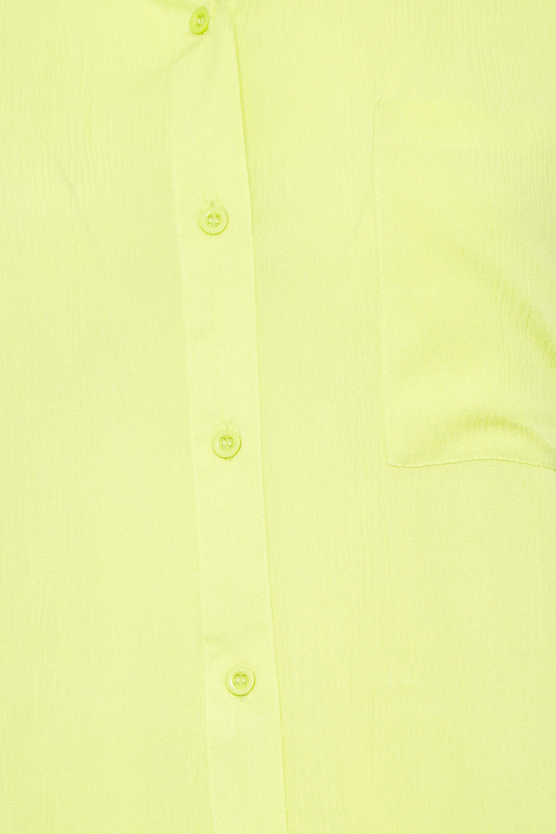 YOURS Plus Size Lime Green Crinkle Shirt | Yours Clothing