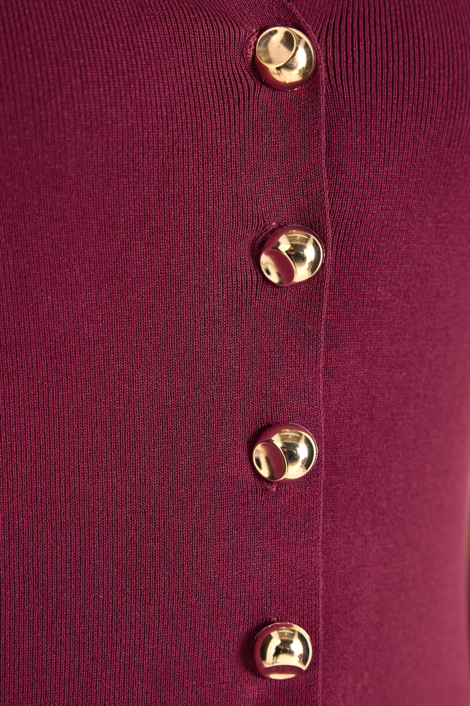 EVANS Plus Size Berry Red Knitted Waistcoat 5
