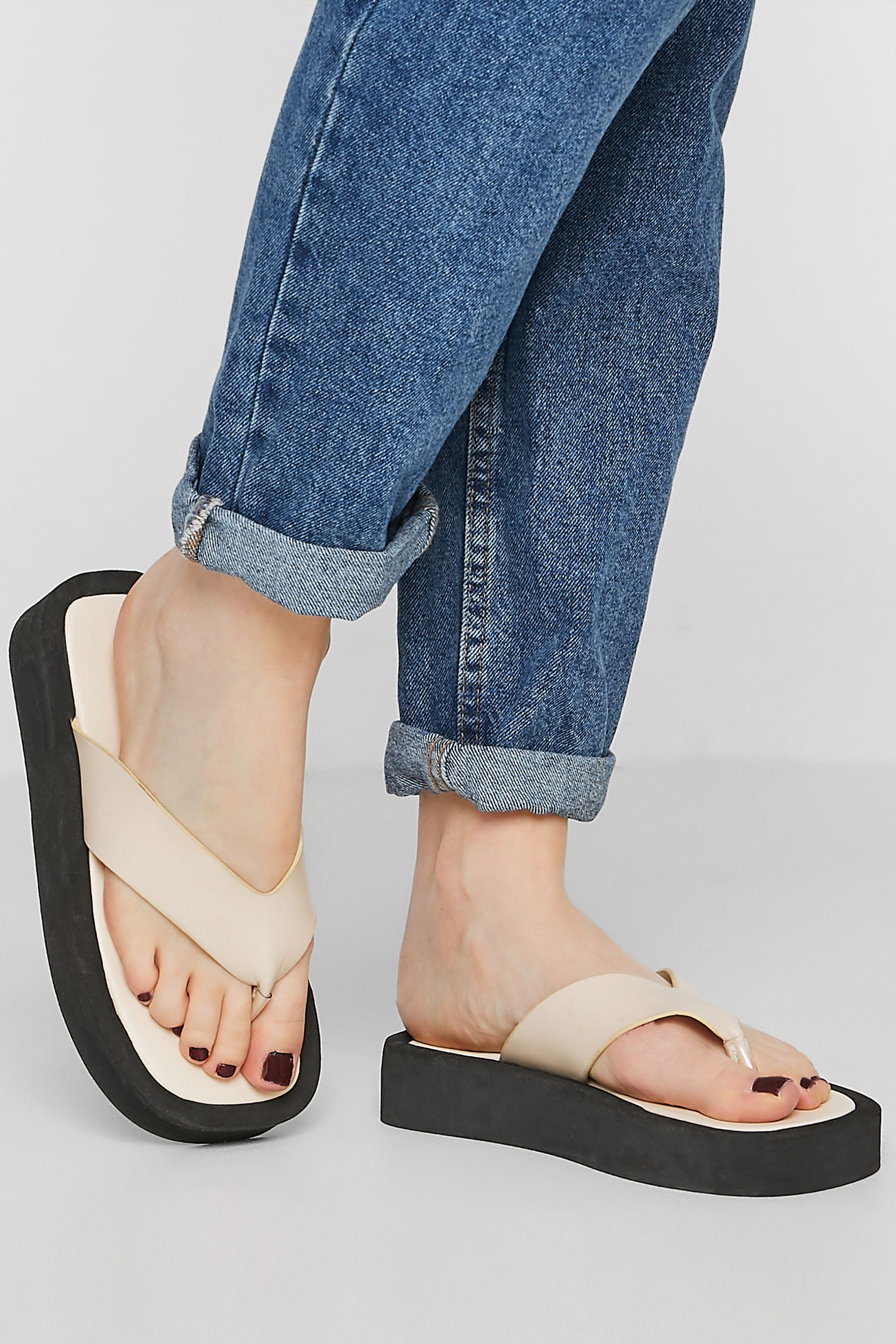 PixieGirl Cream Flatform Sandals In Standard D Fit_M.jpg