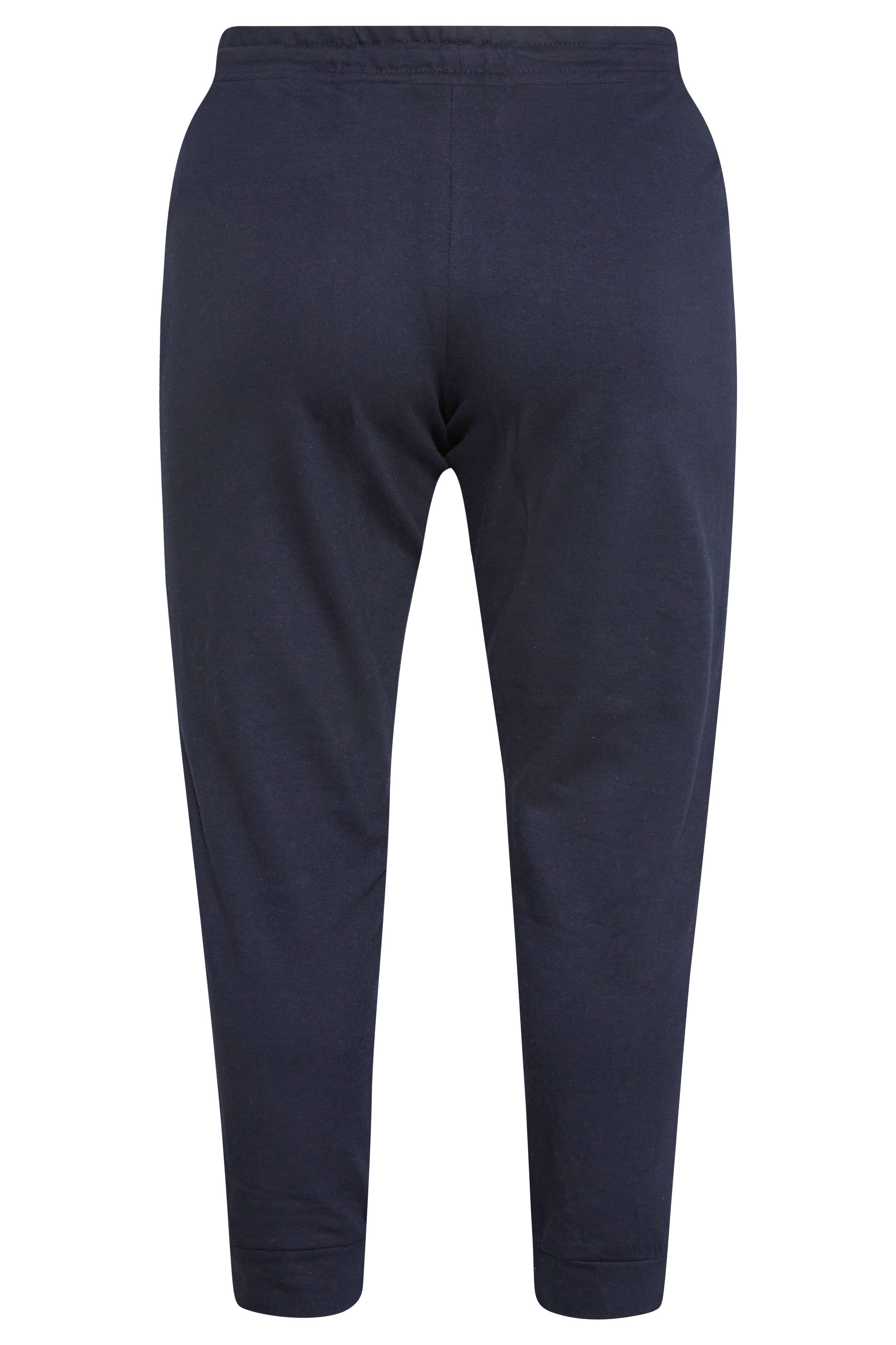 Navy Blue Cuffed Joggers | Yours Clothing