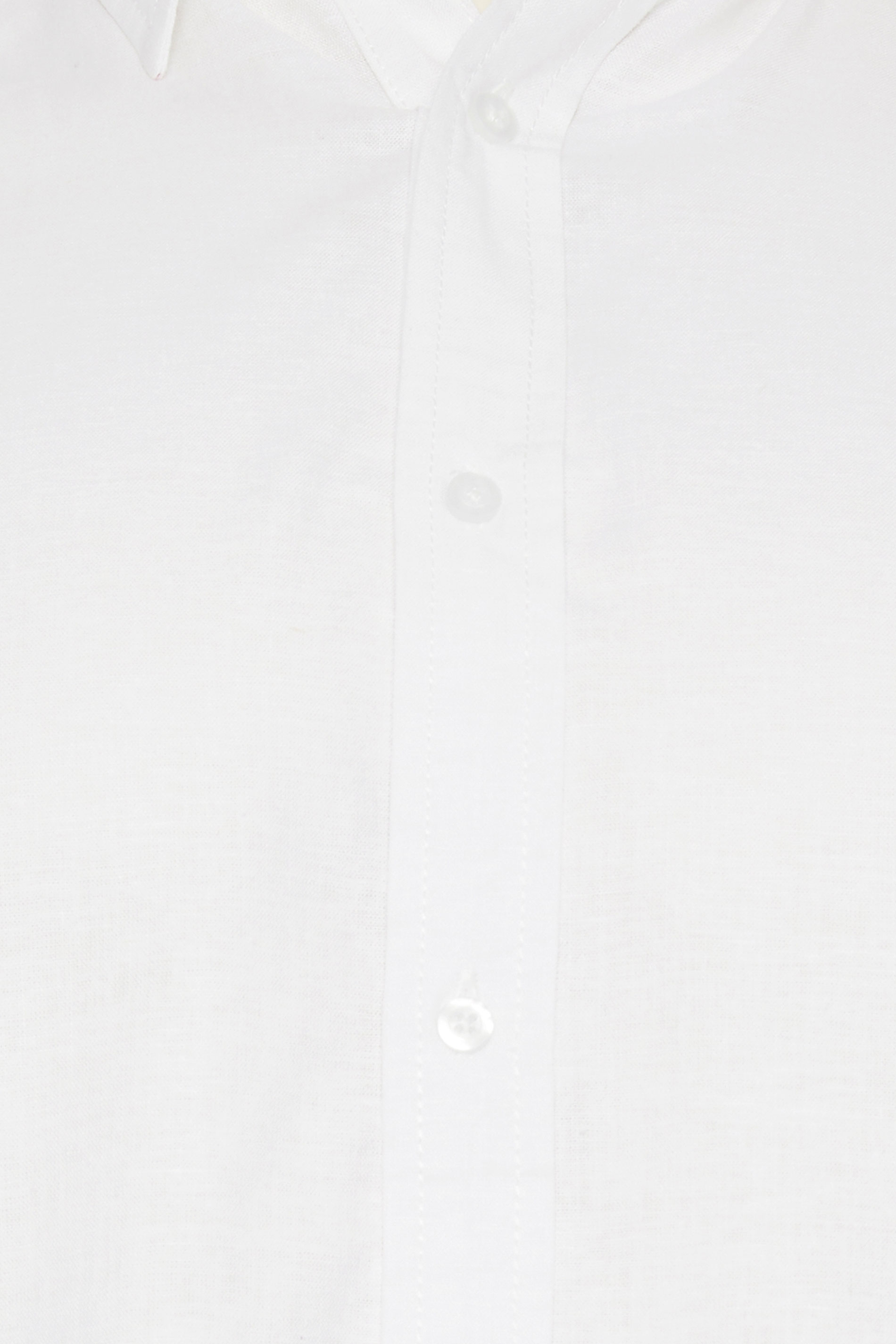 BadRhino White Long Sleeve Linen Shirt | BadRhino 2