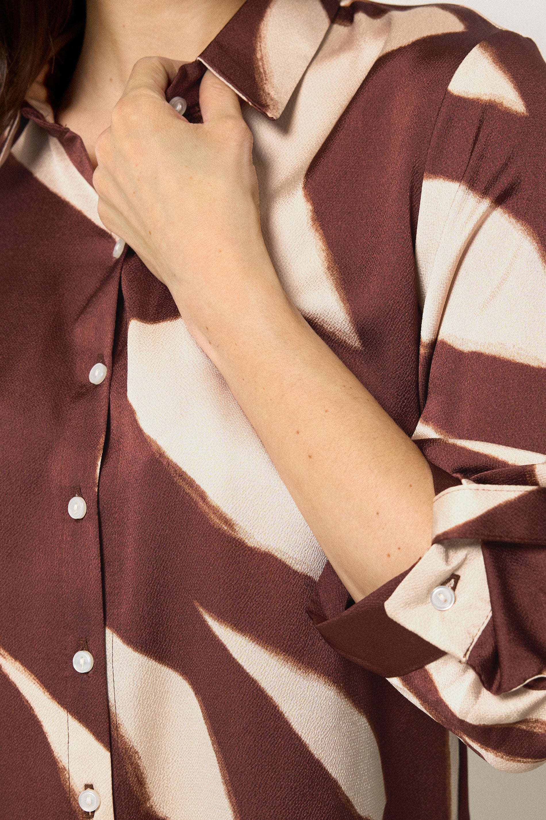 M&Co Brown Abstract Print Shirt | M&Co 4