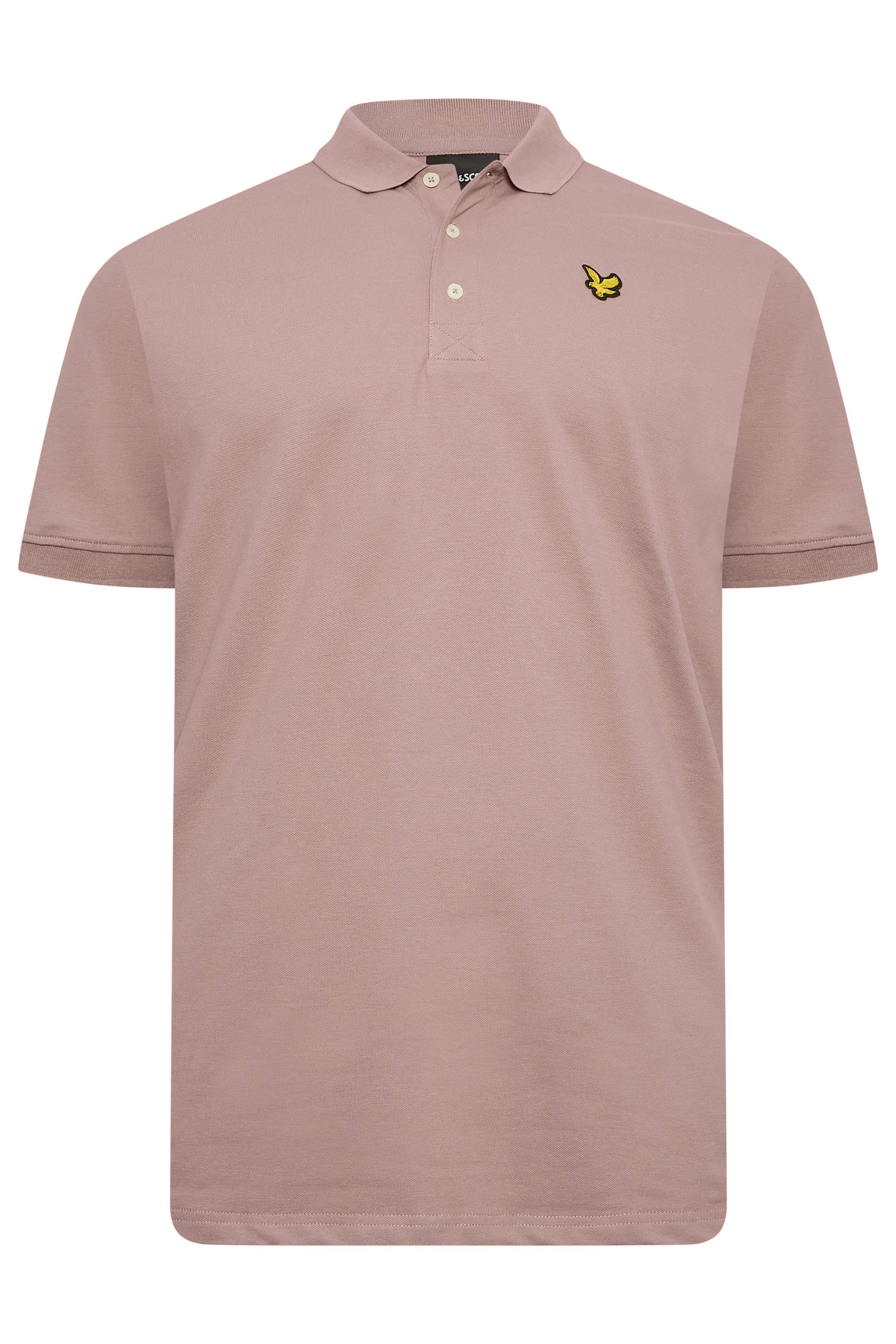 LYLE & SCOTT Big & Tall Beige Brown Logo Polo Shirt | BadRhino 3