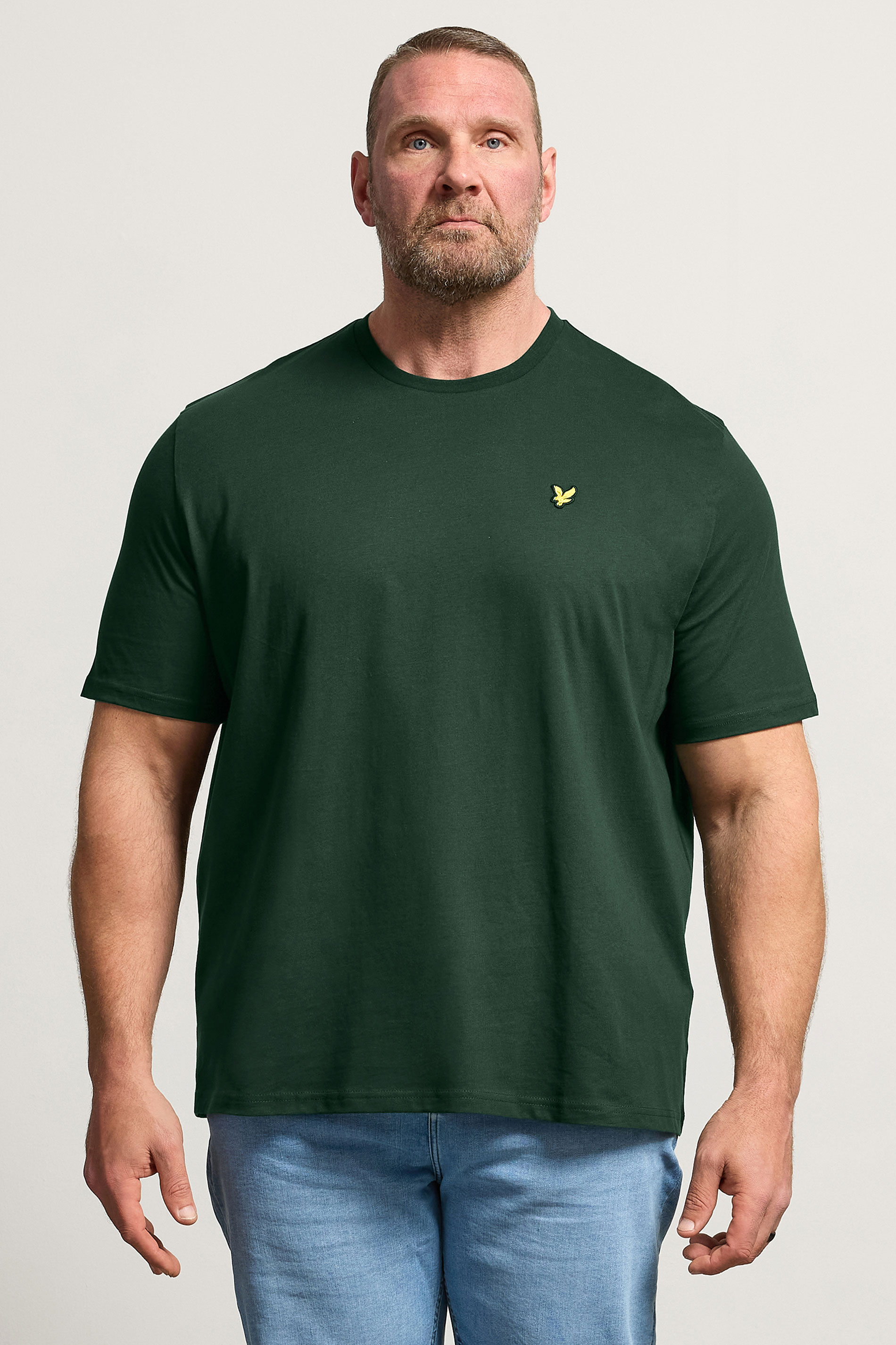 LYLE & SCOTT Big & Tall Dark Green Core T-Shirt | BadRhino 3