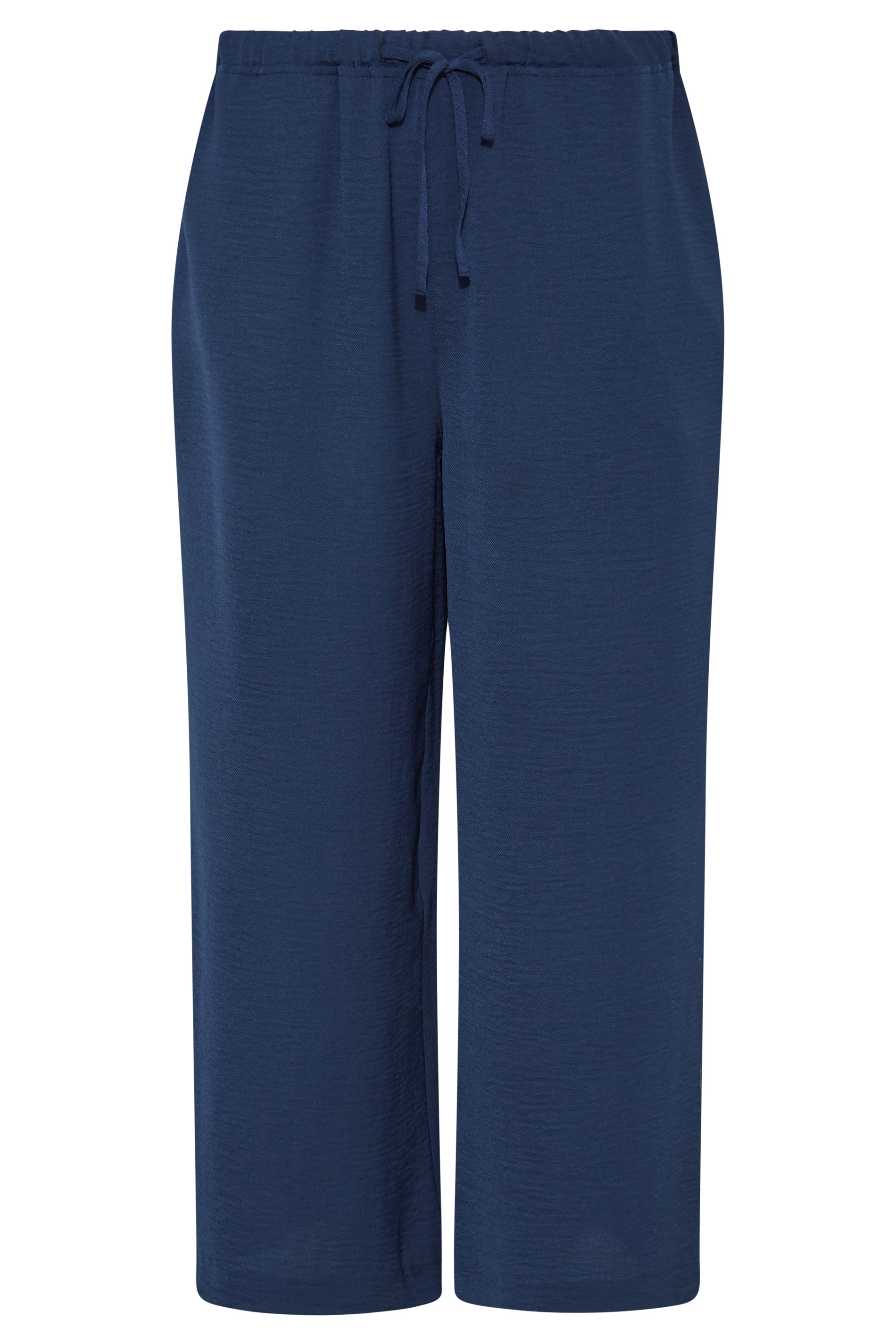 LTS Tall Women's Navy Blue Lightweight Twill Cropped Trousers | Long ...