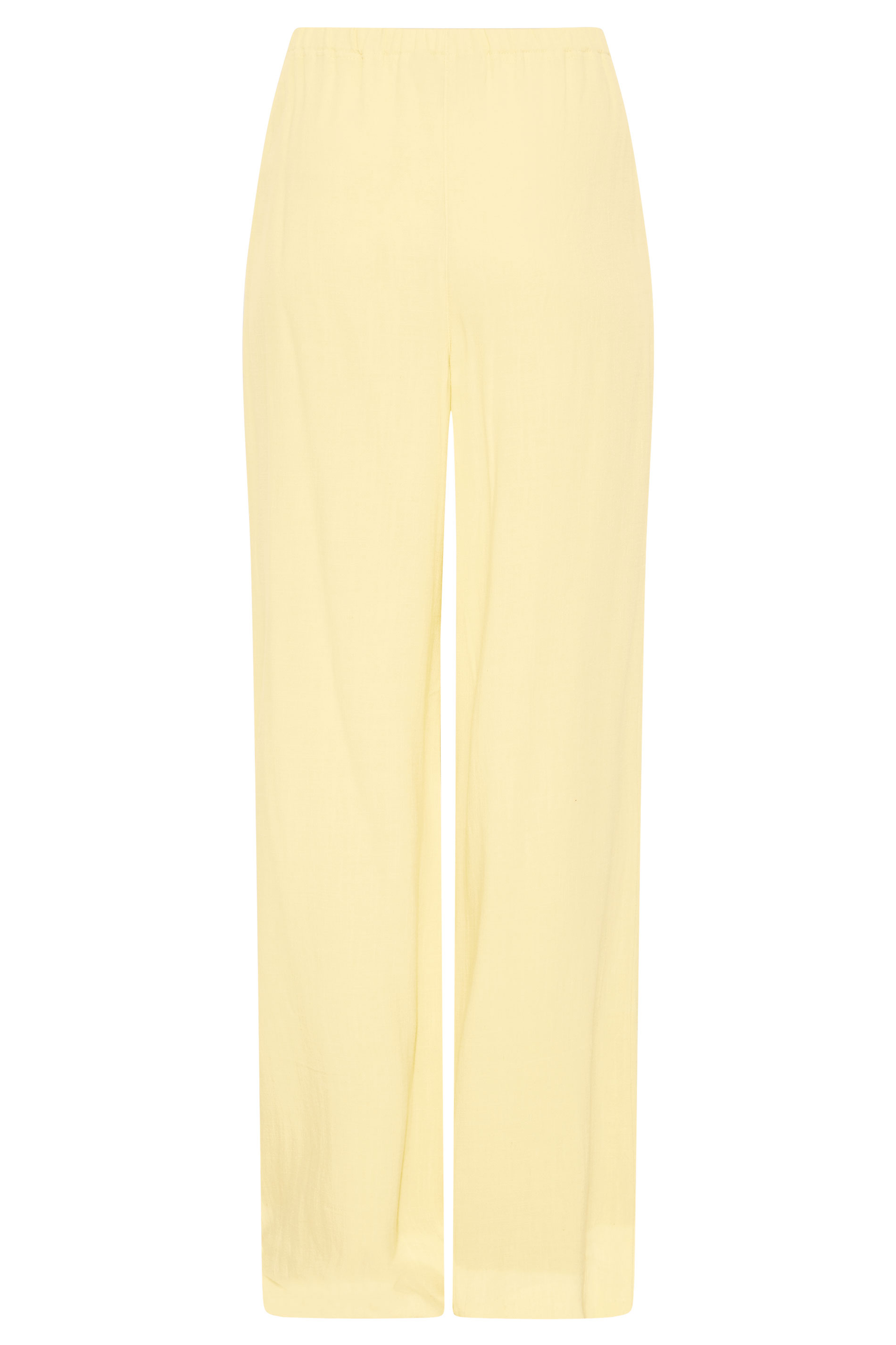LTS Tall Women's Lemon Yellow Linen Blend Wide Leg Trousers | Long Tall  Sally