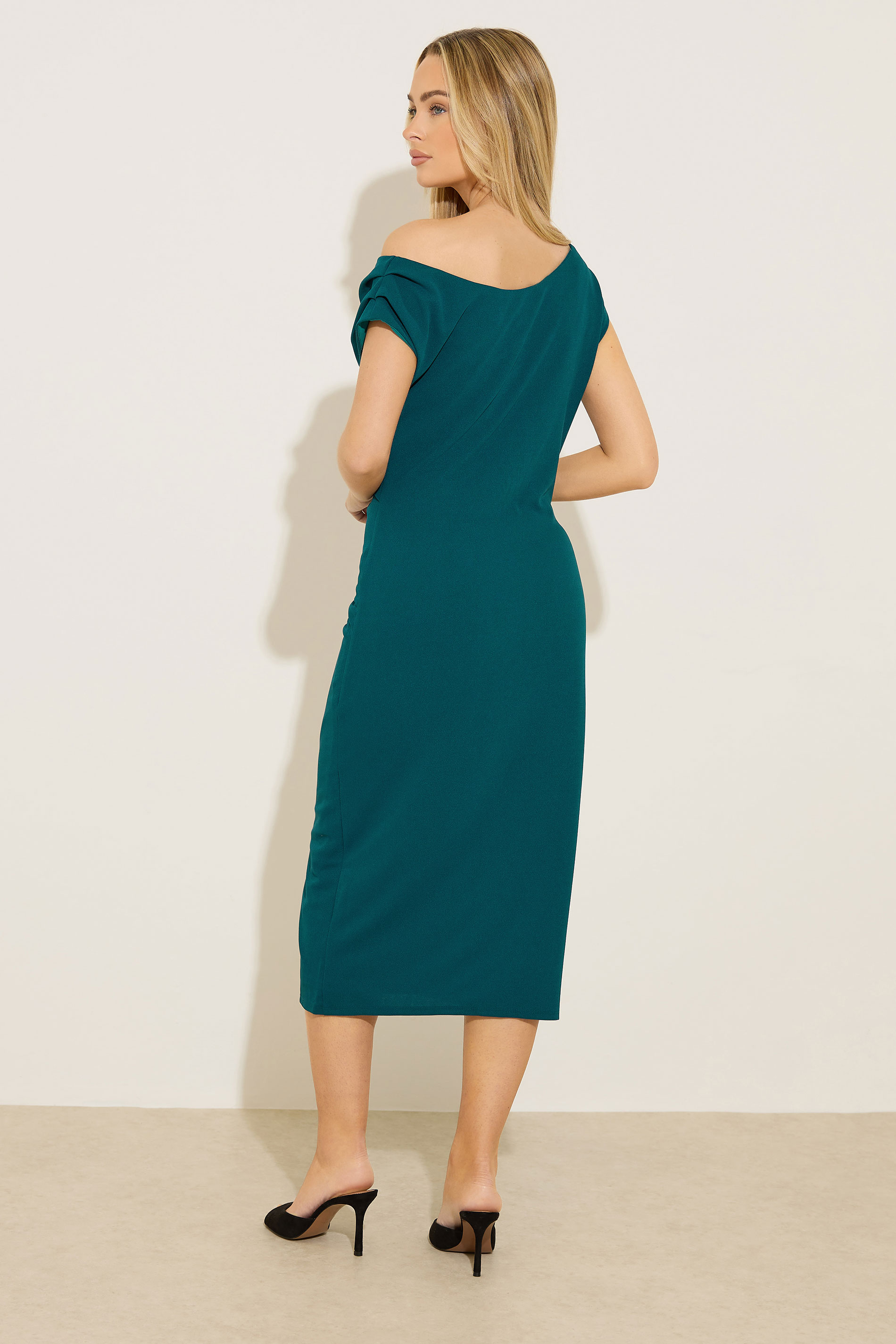 STAR Green Draped Midi Dress | StarByJM 2
