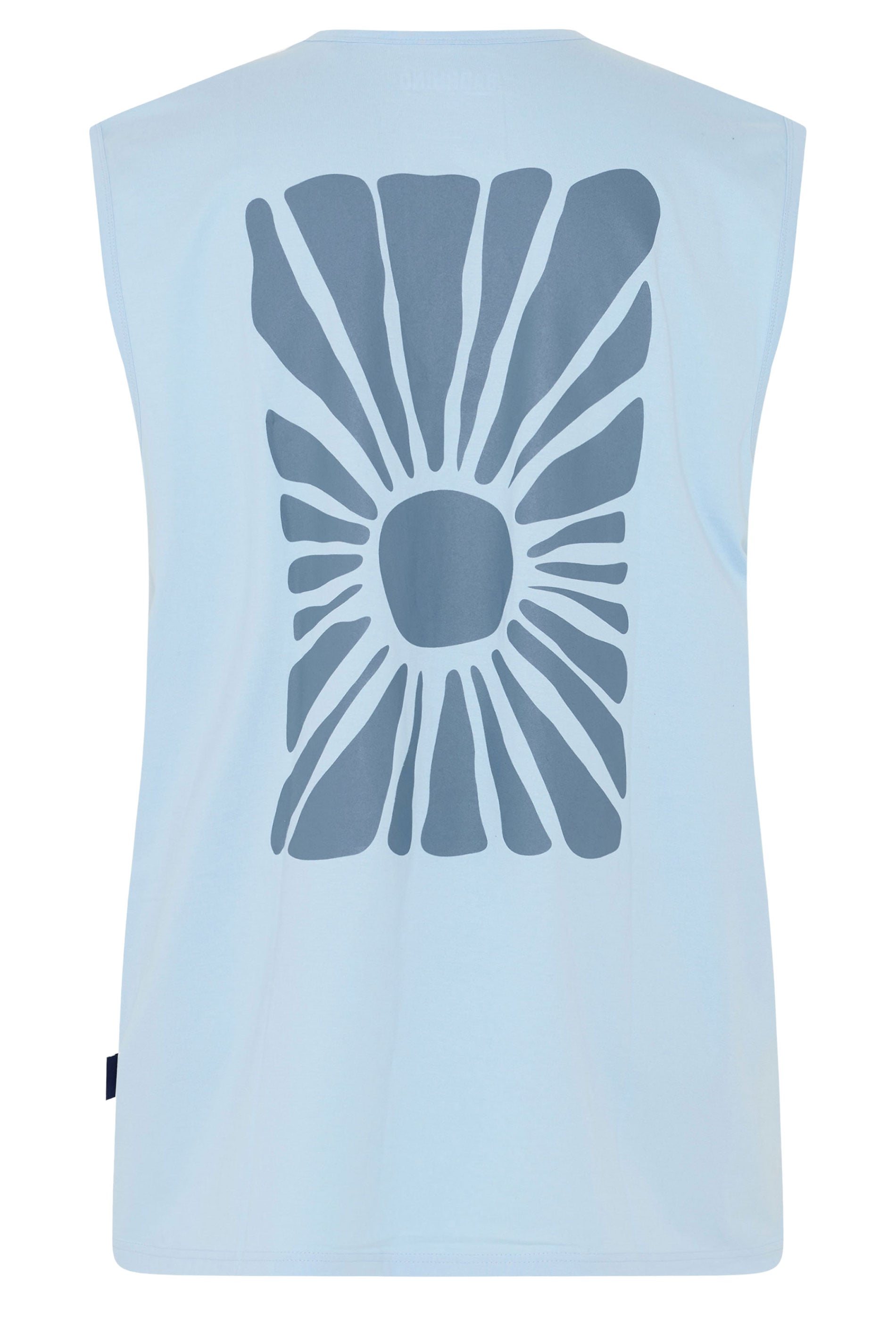 BadRhino Big & Tall Blue Extra Long Sun Tonal Muscle Vest | BadRhino 7