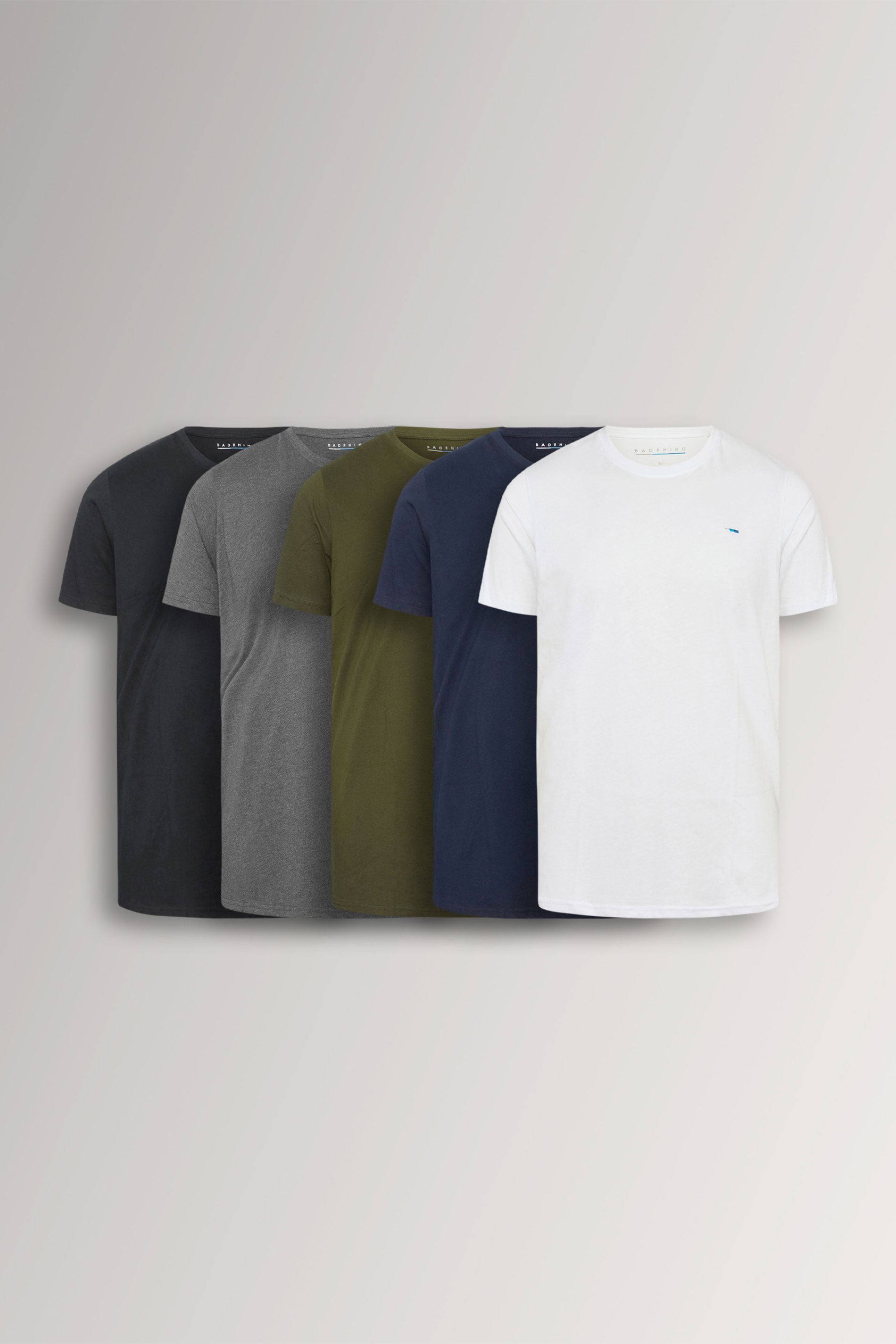 BadRhino Big & Tall 5 Pack Black & White Core T-Shirts | BadRhino 3