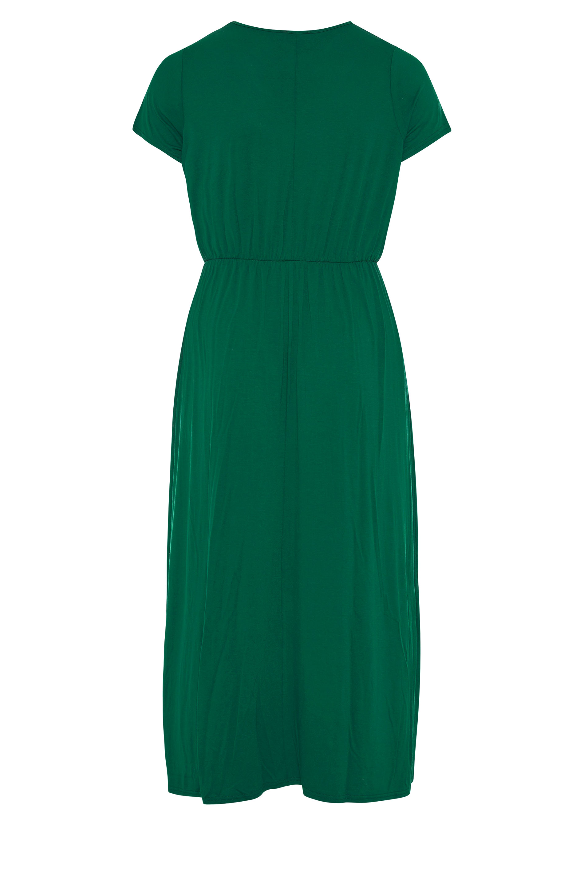 YOURS LONDON Forest Green Pocket Midaxi Dress | Yours Clothing