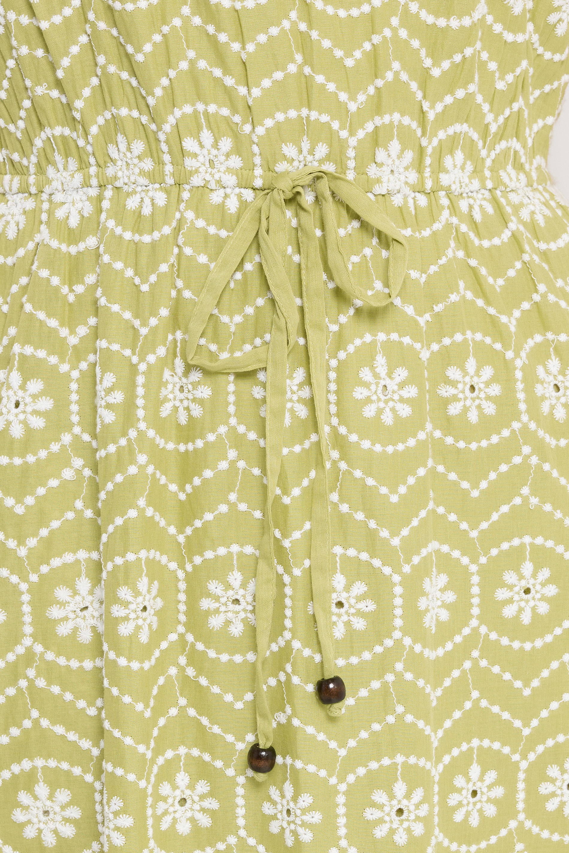 LTS Tall Women's Lime Green Floral Embroidered Cotton Maxi Dress | Long Tall Sally 5
