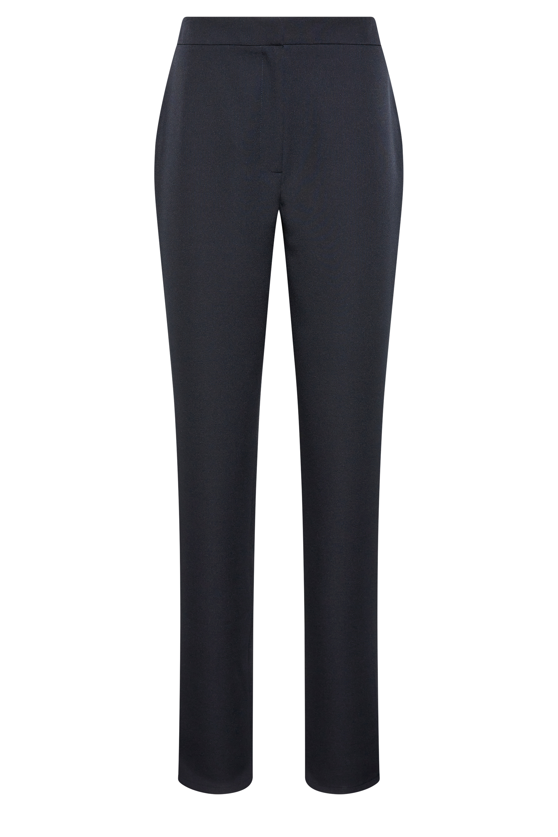 LTS Tall Women's Navy Blue Scuba Crepe Slim Leg Trousers | Long Tall Sally 2
