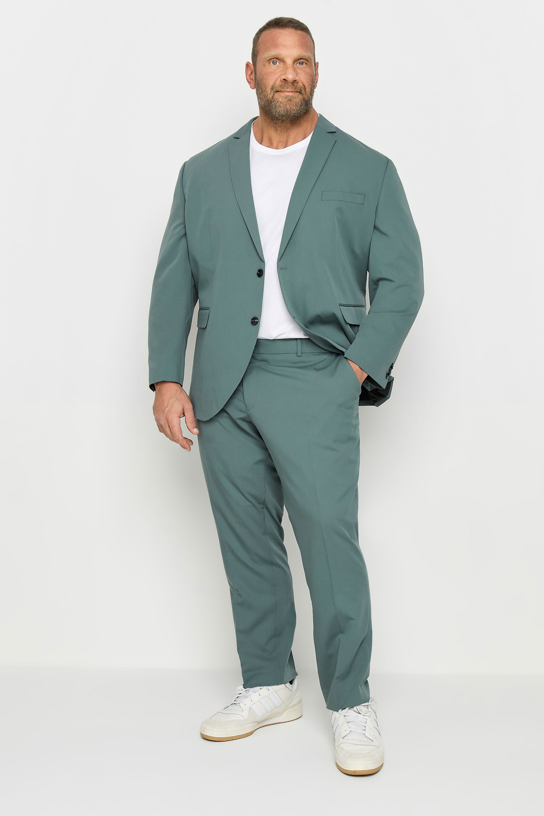 JACK & JONES Big & Tall Balsam Green Franco Suit | BadRhino 1
