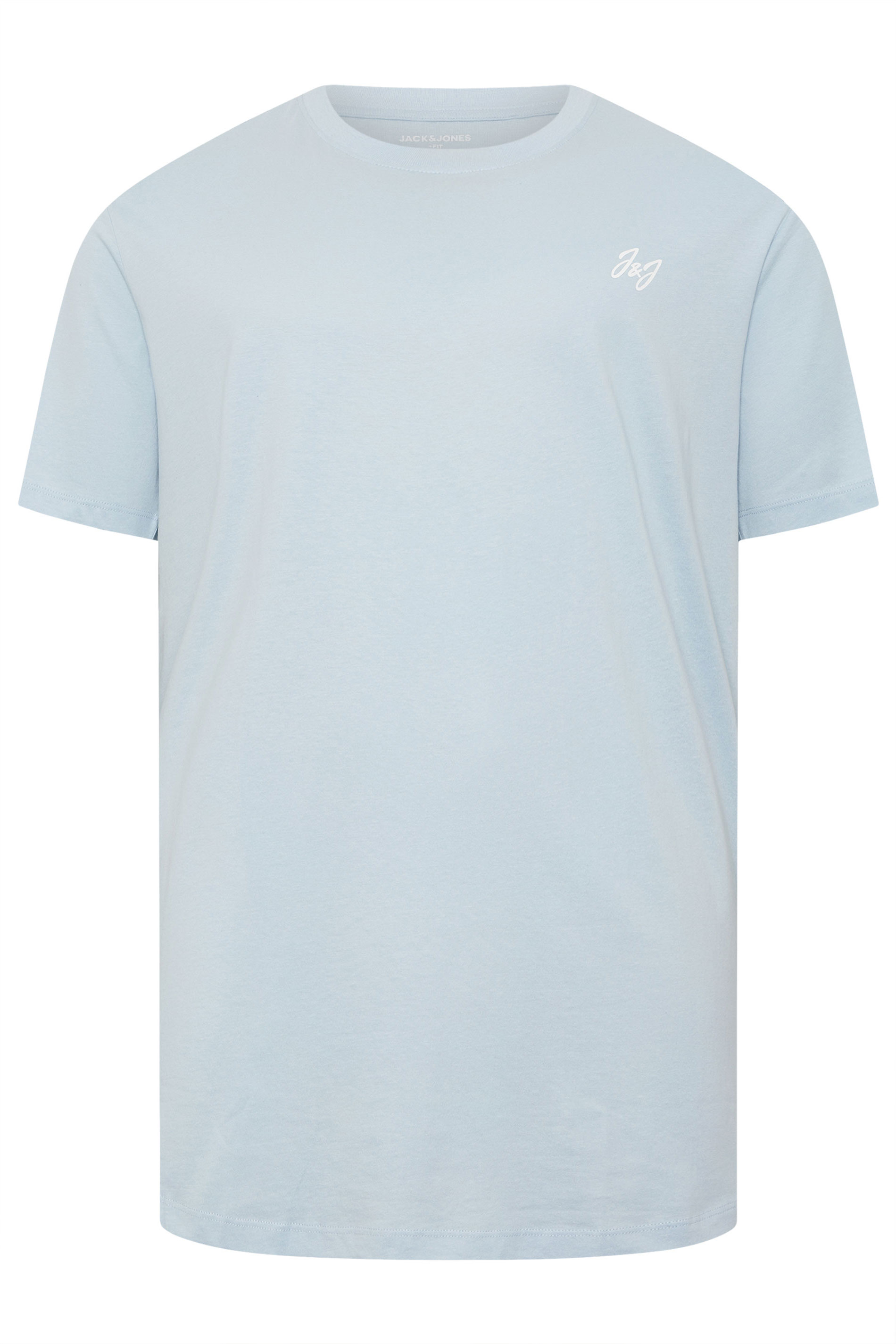 JACK & JONES Big & Tall 5 PACK White/Blue/Black/Green/Off-White T-Shirts | BadRhino 7