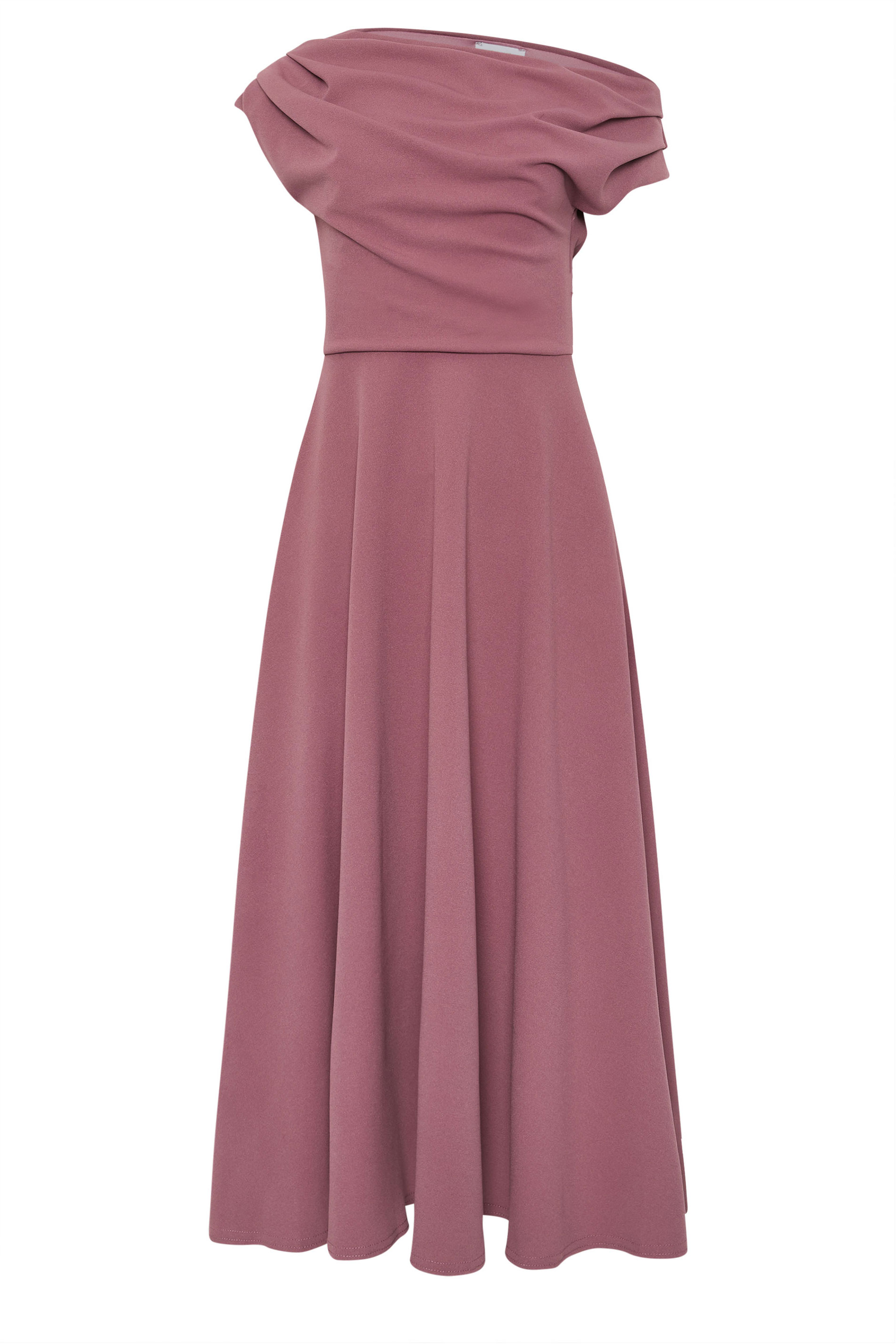 STAR Mauve Purple Off Shoulder Fit and Flare Dress | StarByJM 6