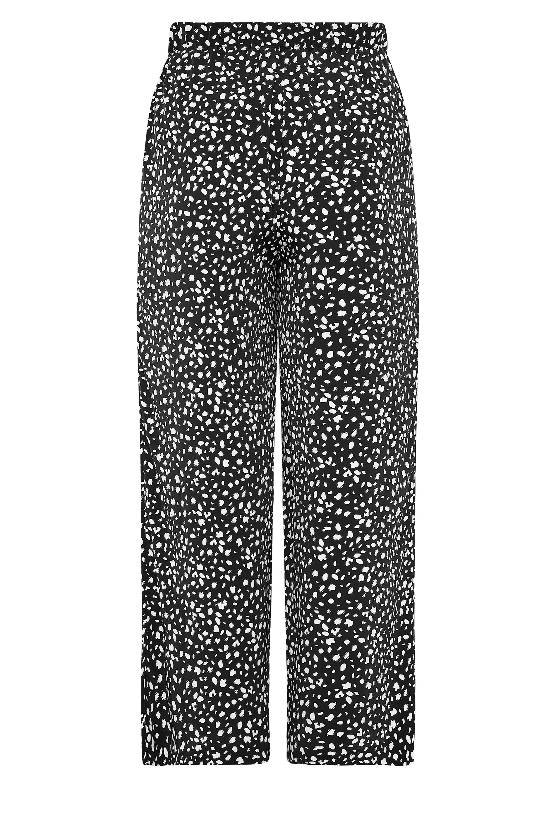 Plus Size THE LIMITED EDIT Black Speckled Print Wide Leg Trousers ...
