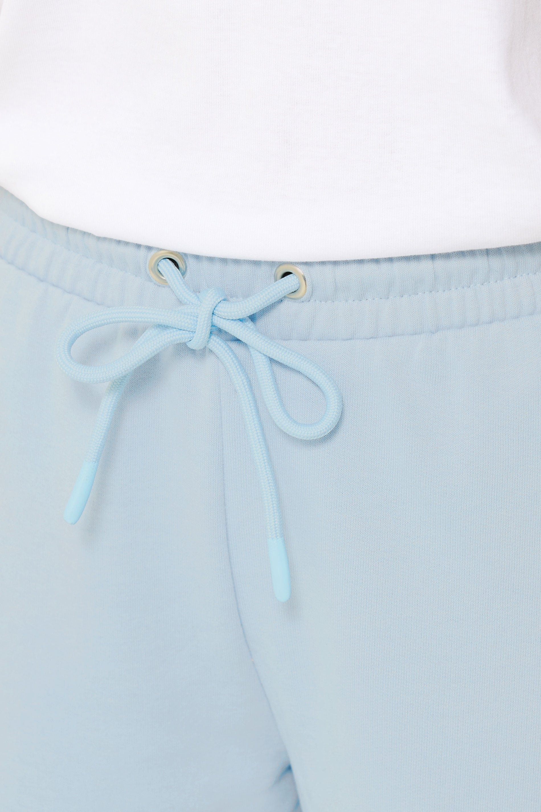 M&Co Petite Light Blue Wide Leg Joggers | M&Co 4