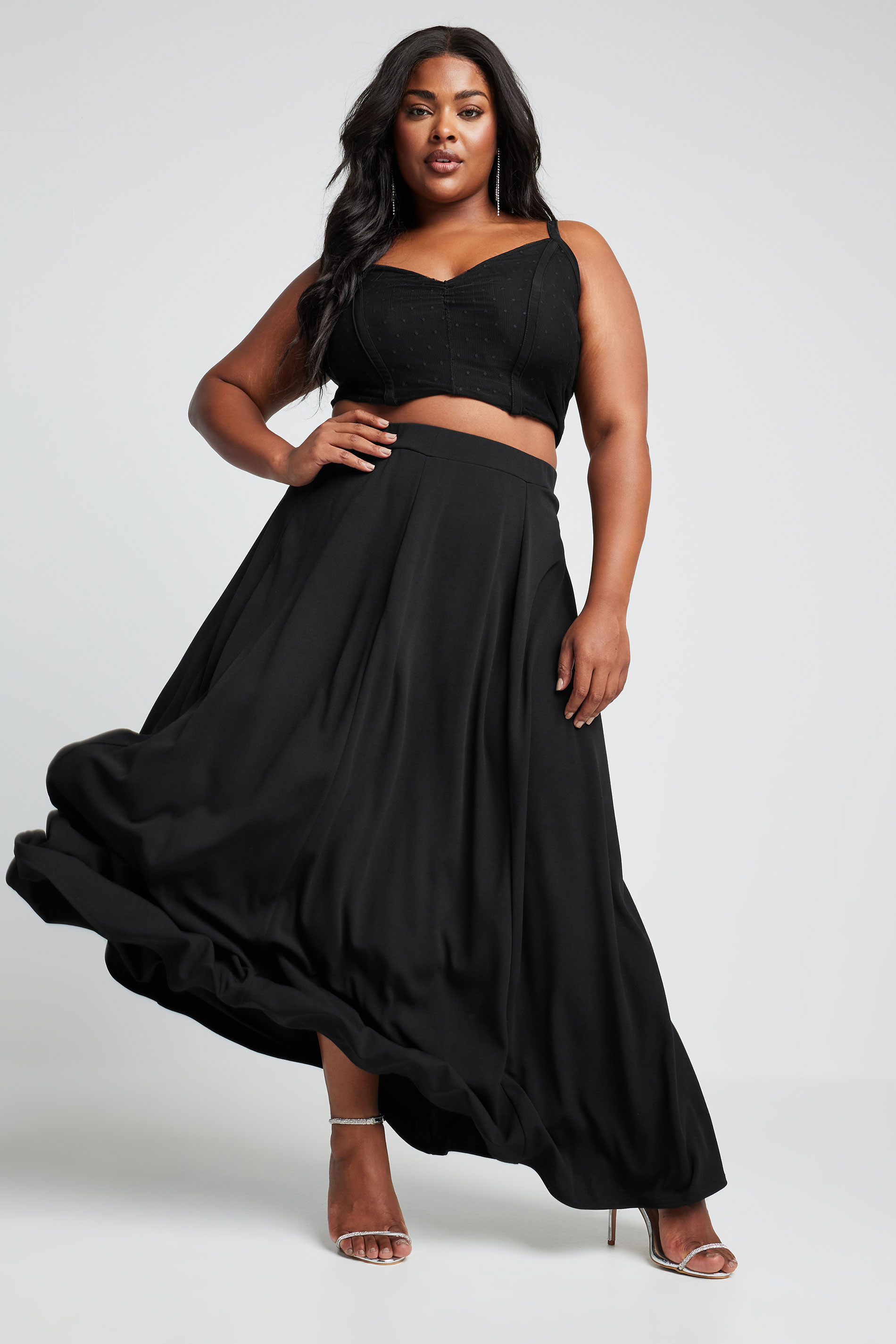 YOURS Plus Size Panelled Maxi Skirt | Yours Clothing 2