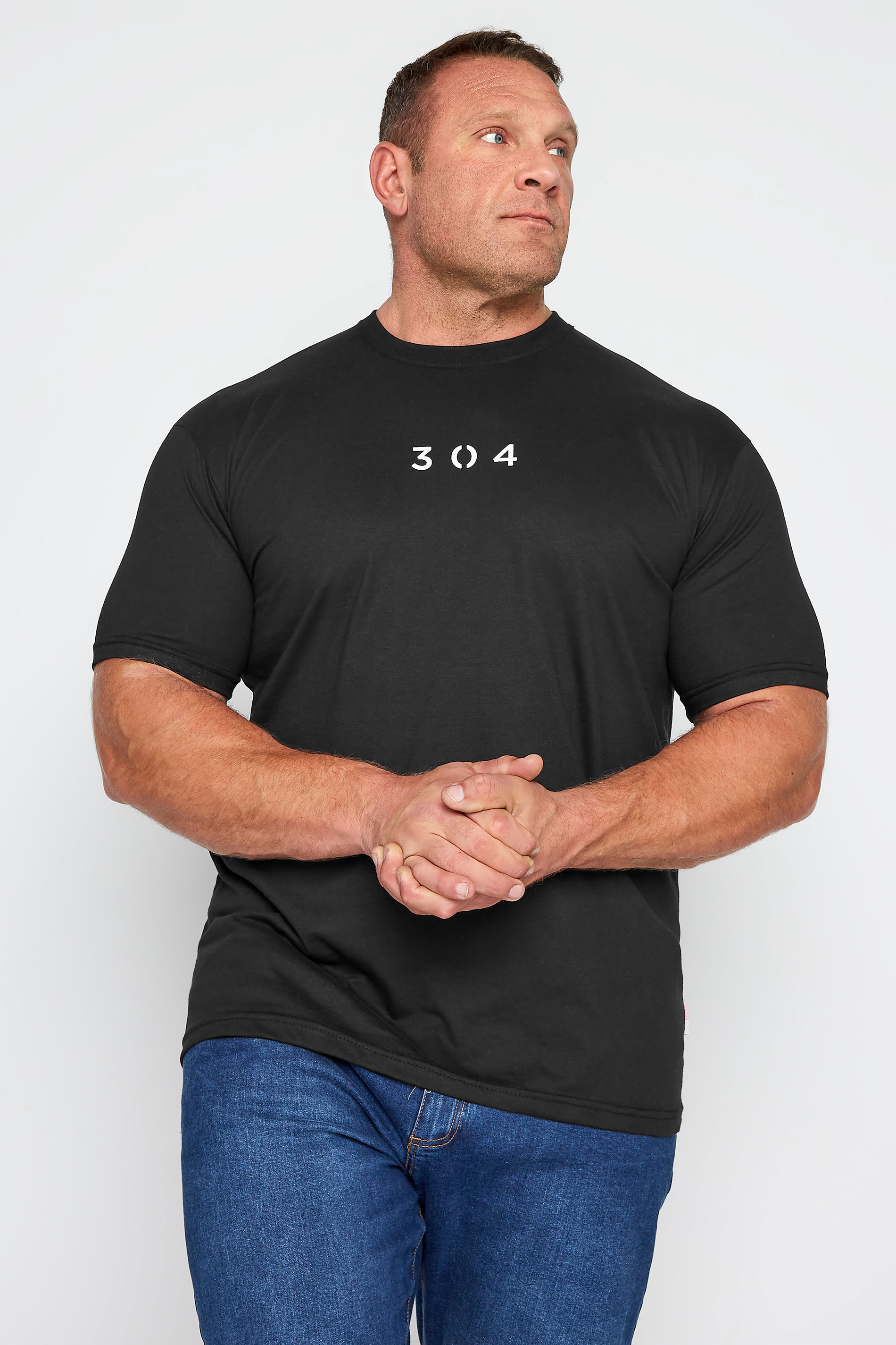 304 CLOTHING Big & Tall Black Core T-Shirt 1