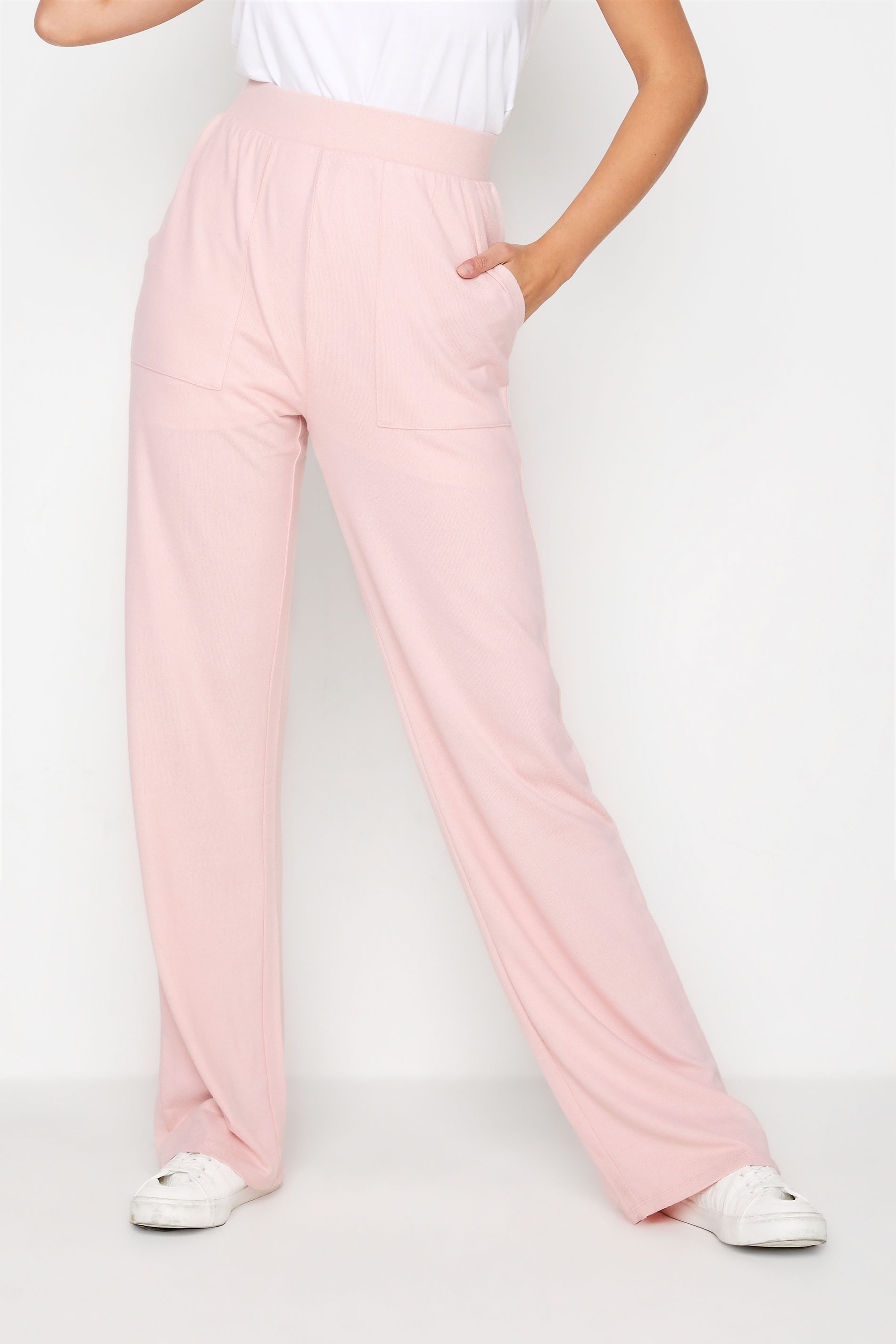 LTS Tall Pink Soft Touch Straight Leg Joggers 1
