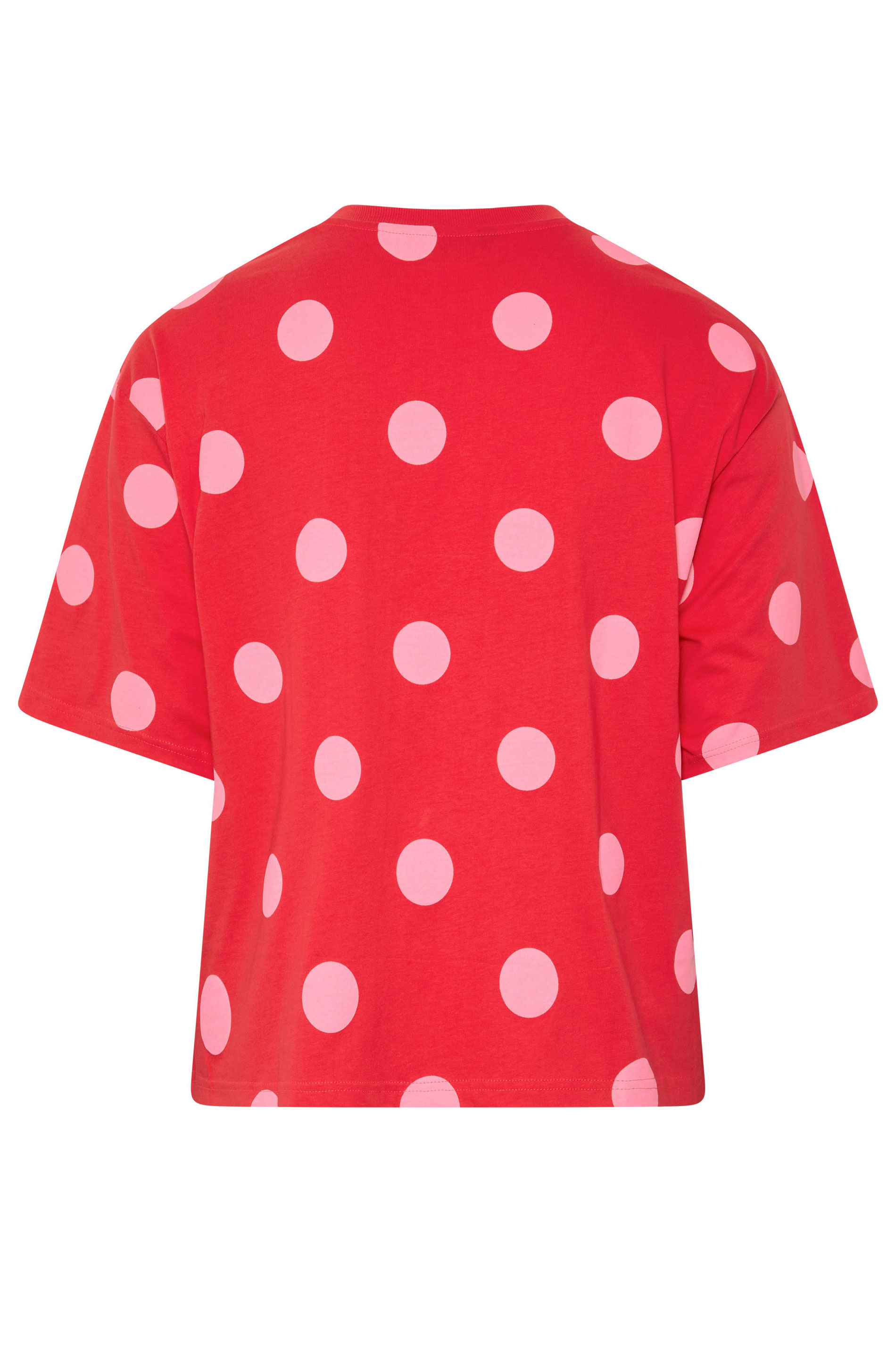 LIMITED COLLECTION Plus Size Red Polka Dot T-Shirt | Yours Clothing 2
