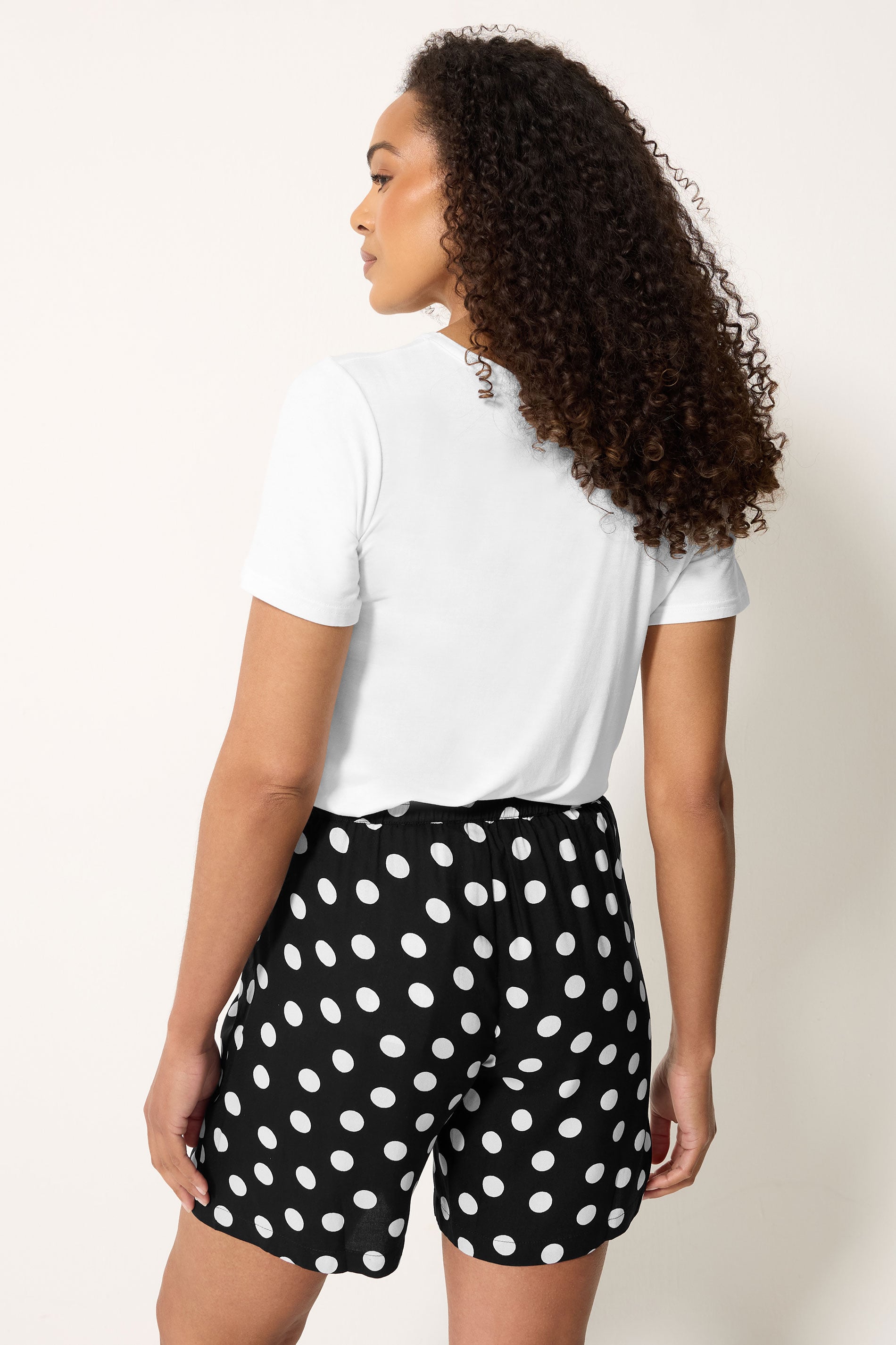 M&Co Black & White Polka Dot Shorts | M&Co 2