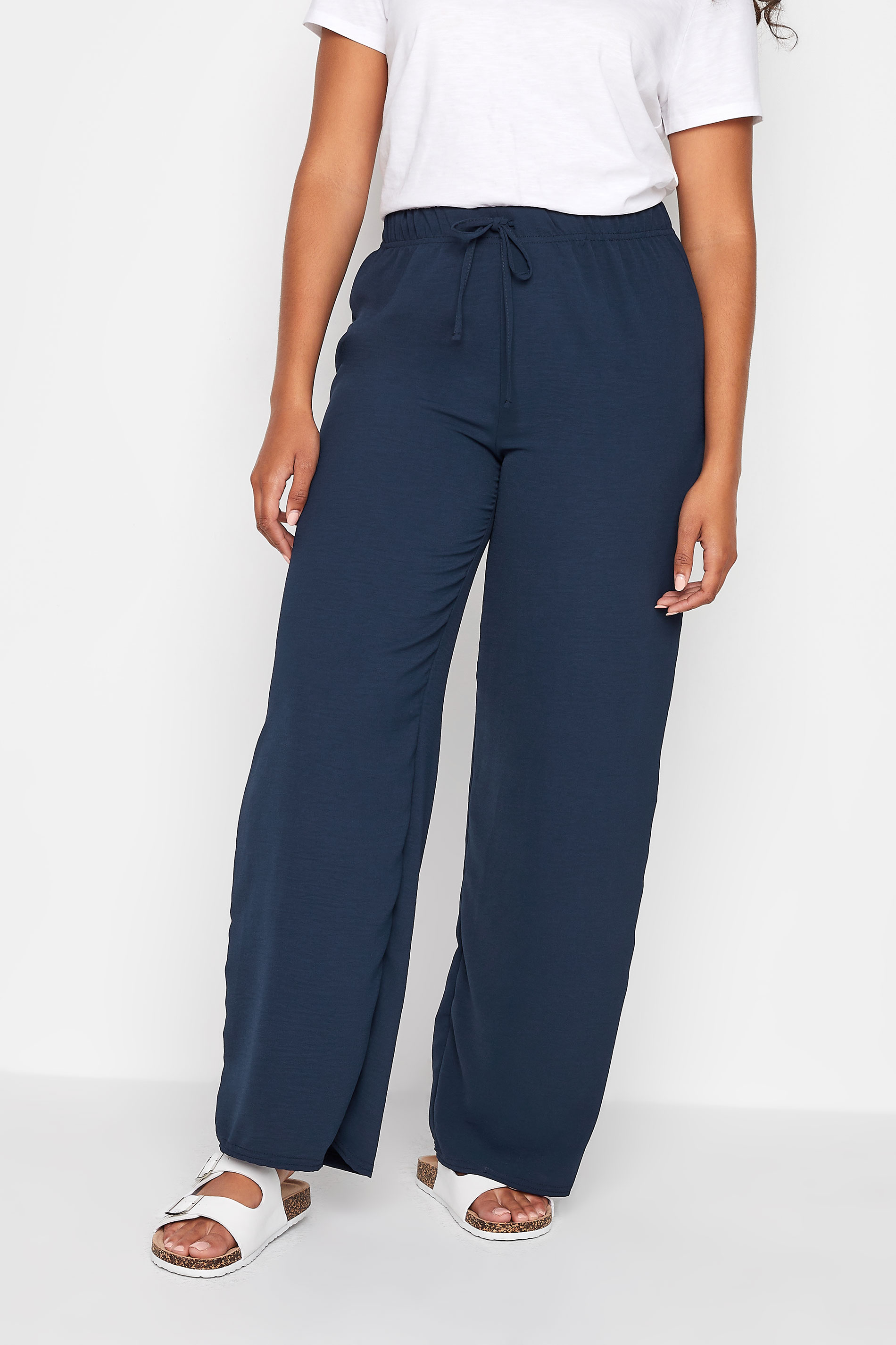Elisabetta Franchi women's crepe trousers with logo clamps Butter |  Caposerio.com