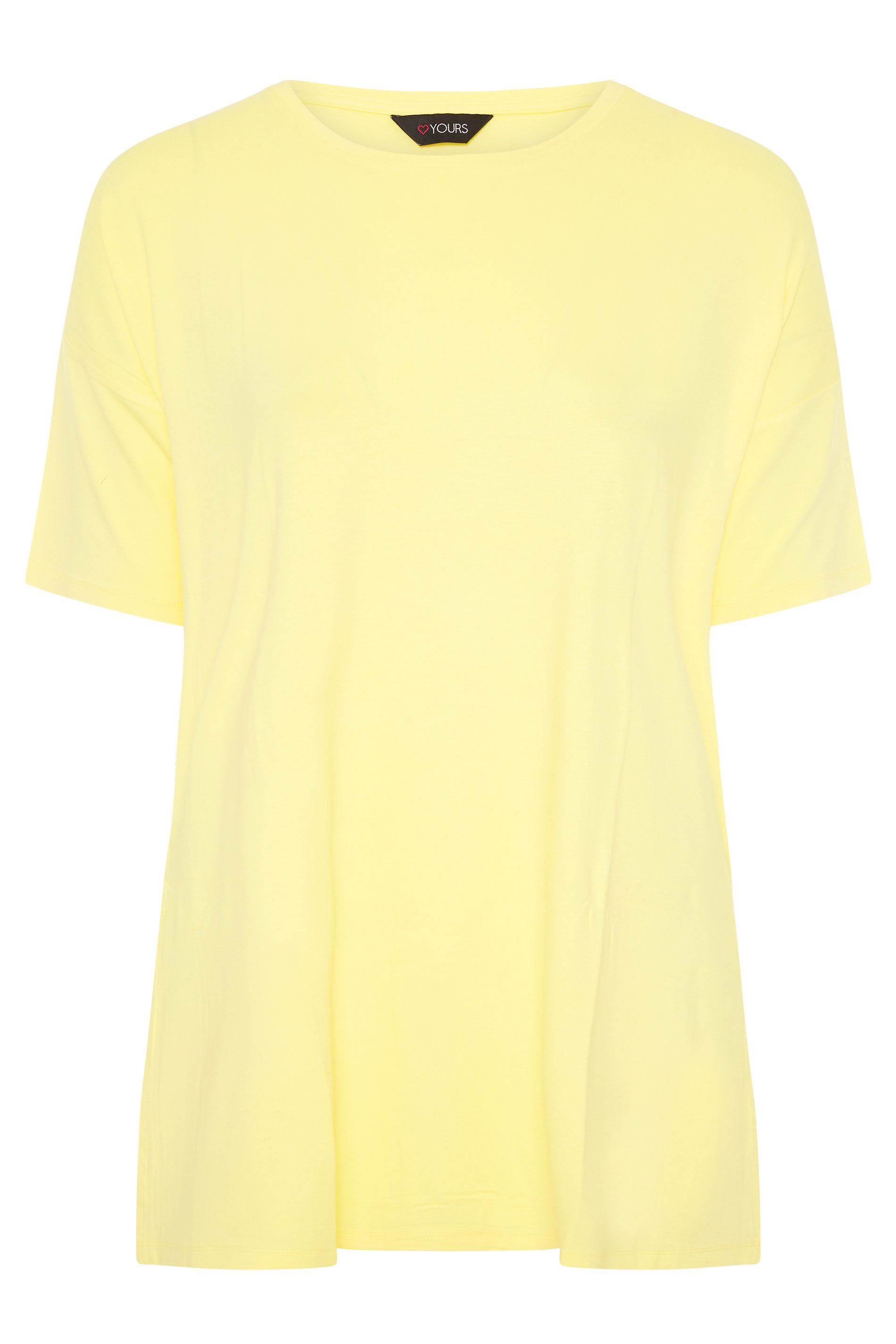 Yellow Oversized T-Shirt | Yours Clothing
