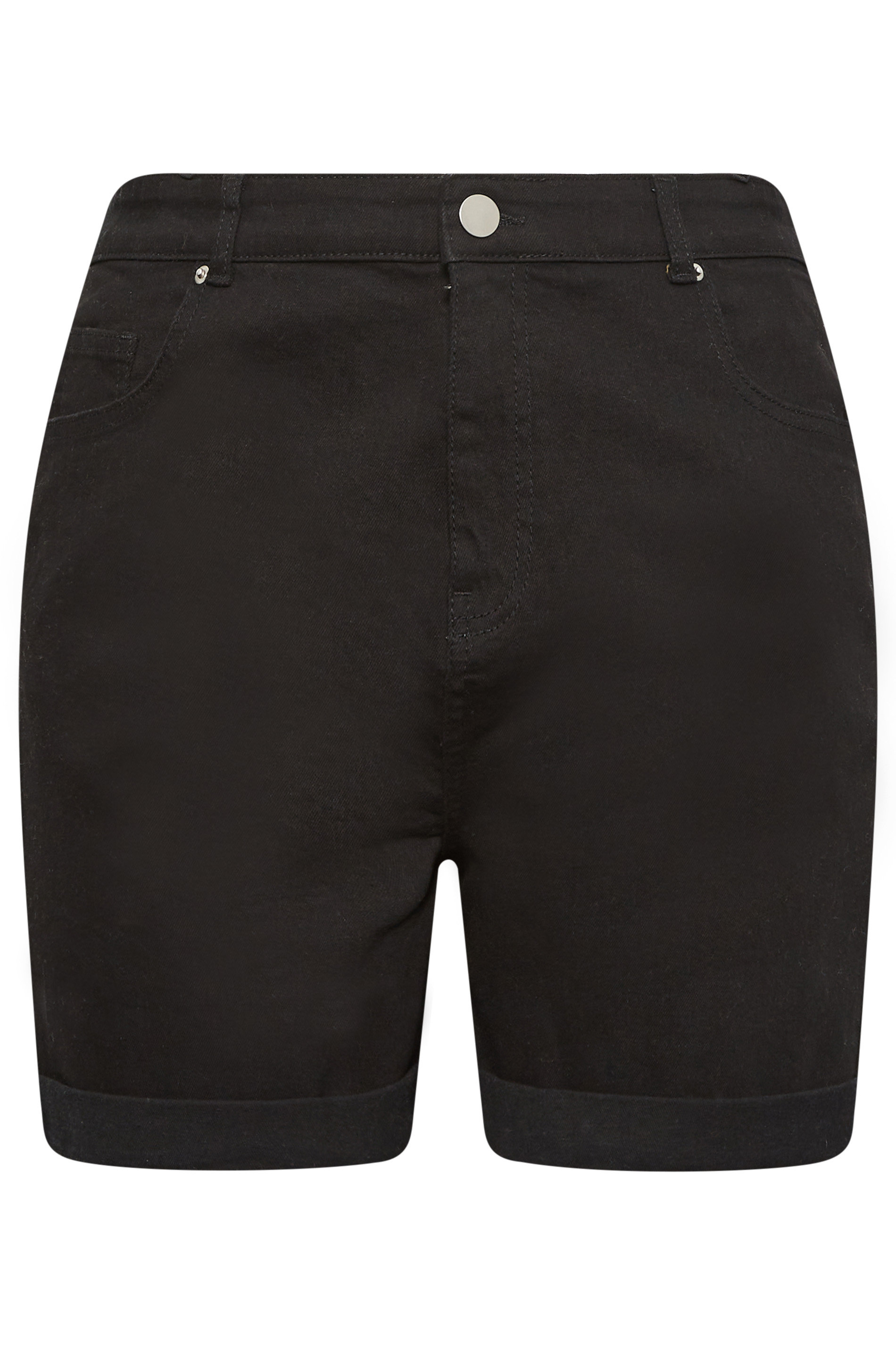 YOURS Curve Plus Size Black Mom Shorts | Yours Clothing