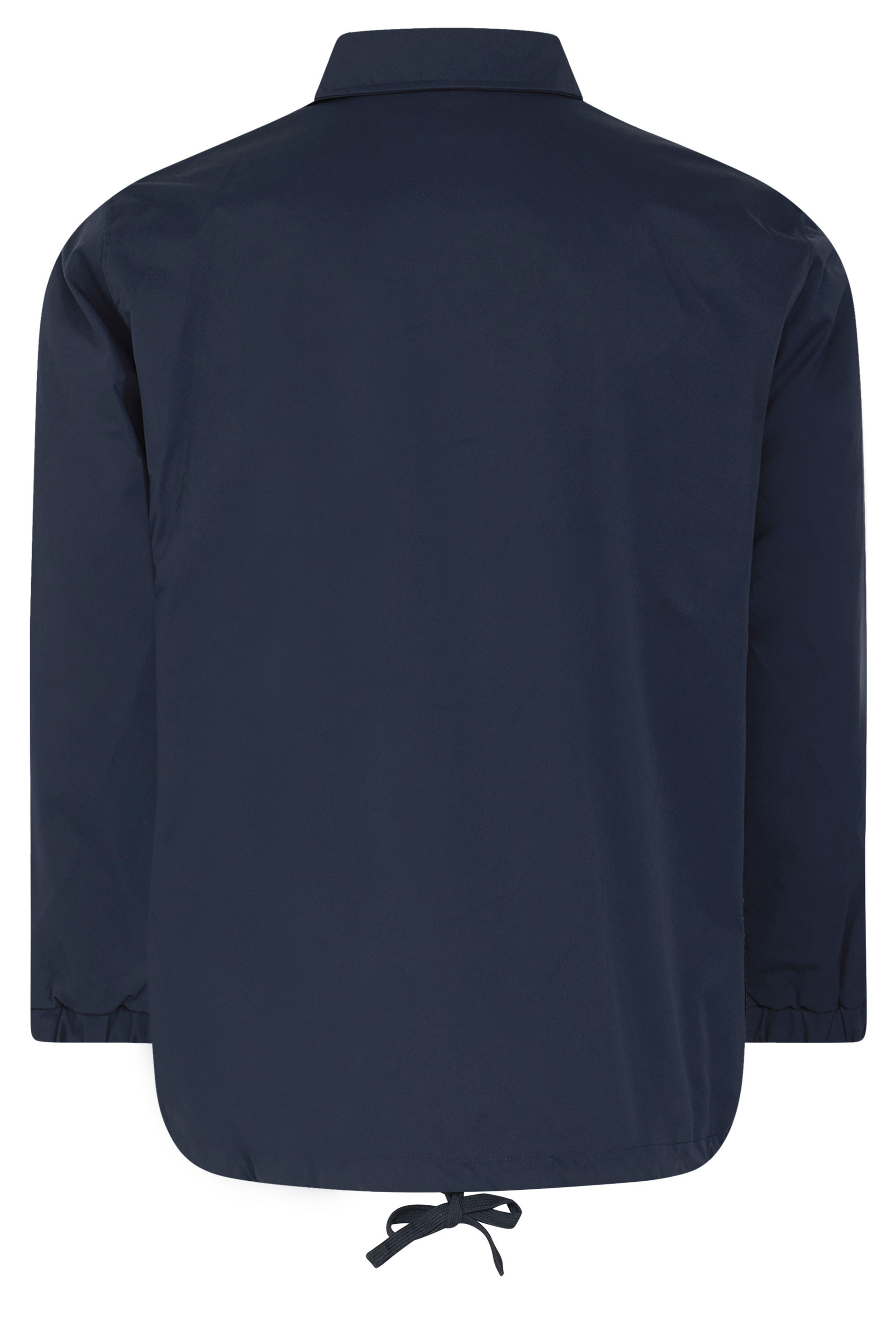 JACK & JONES Big & Tall Navy Blue Button Up Jacket | BadRhino 5