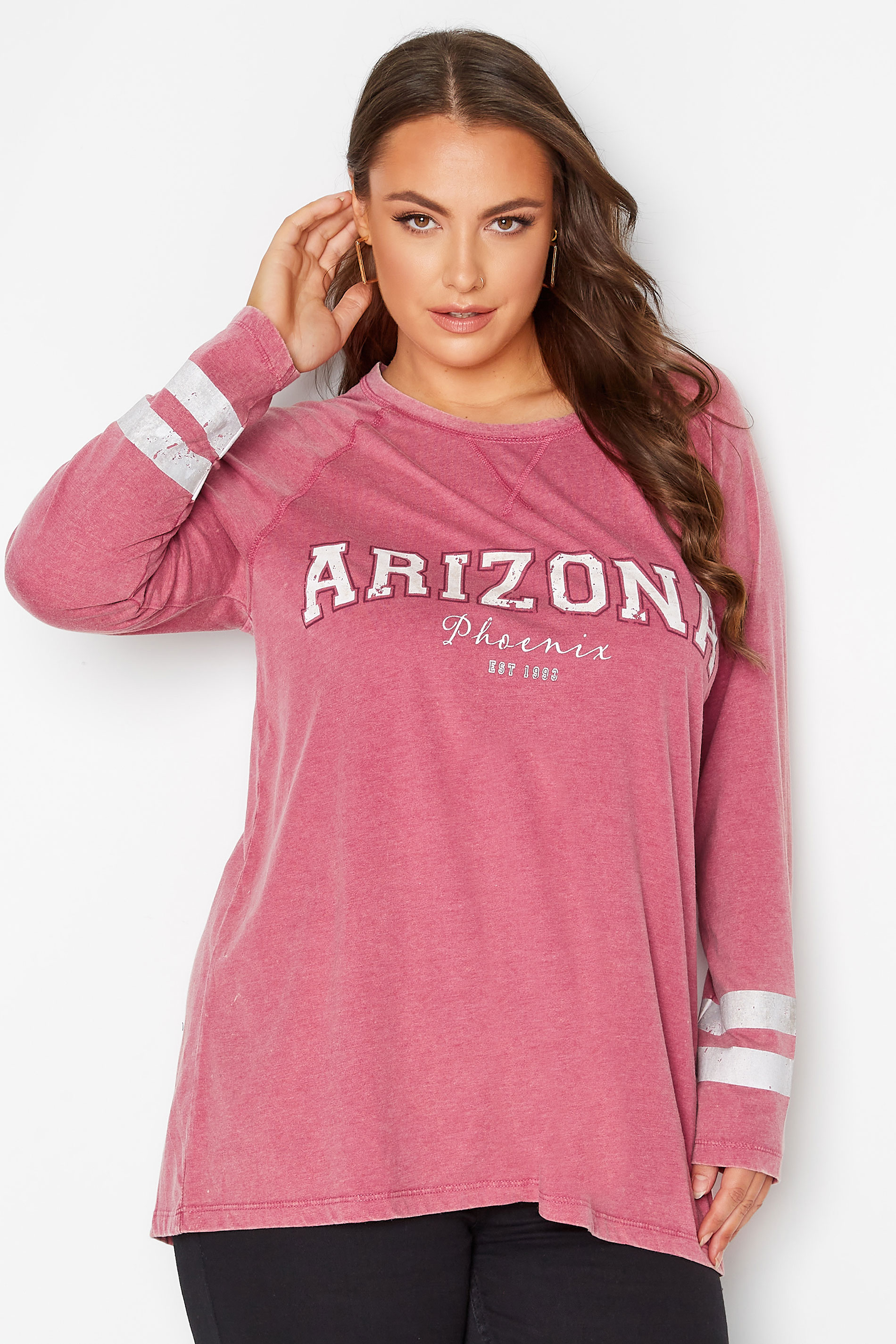 AZ Cardinals Acid Wash Crop Tee