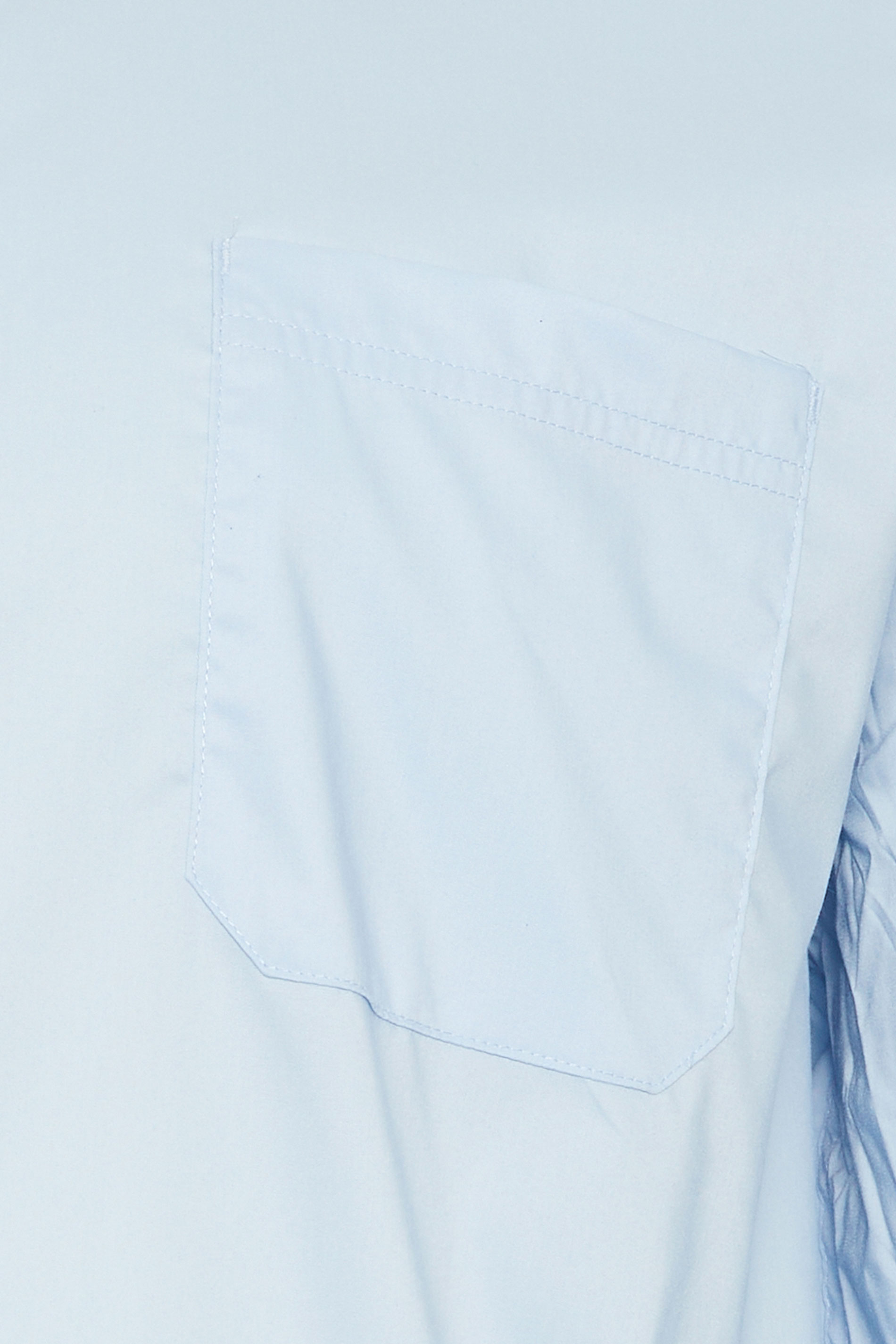 D555 Big & Tall Sky Blue Long Sleeve Non Iron Stretch Shirt | BadRhino 5