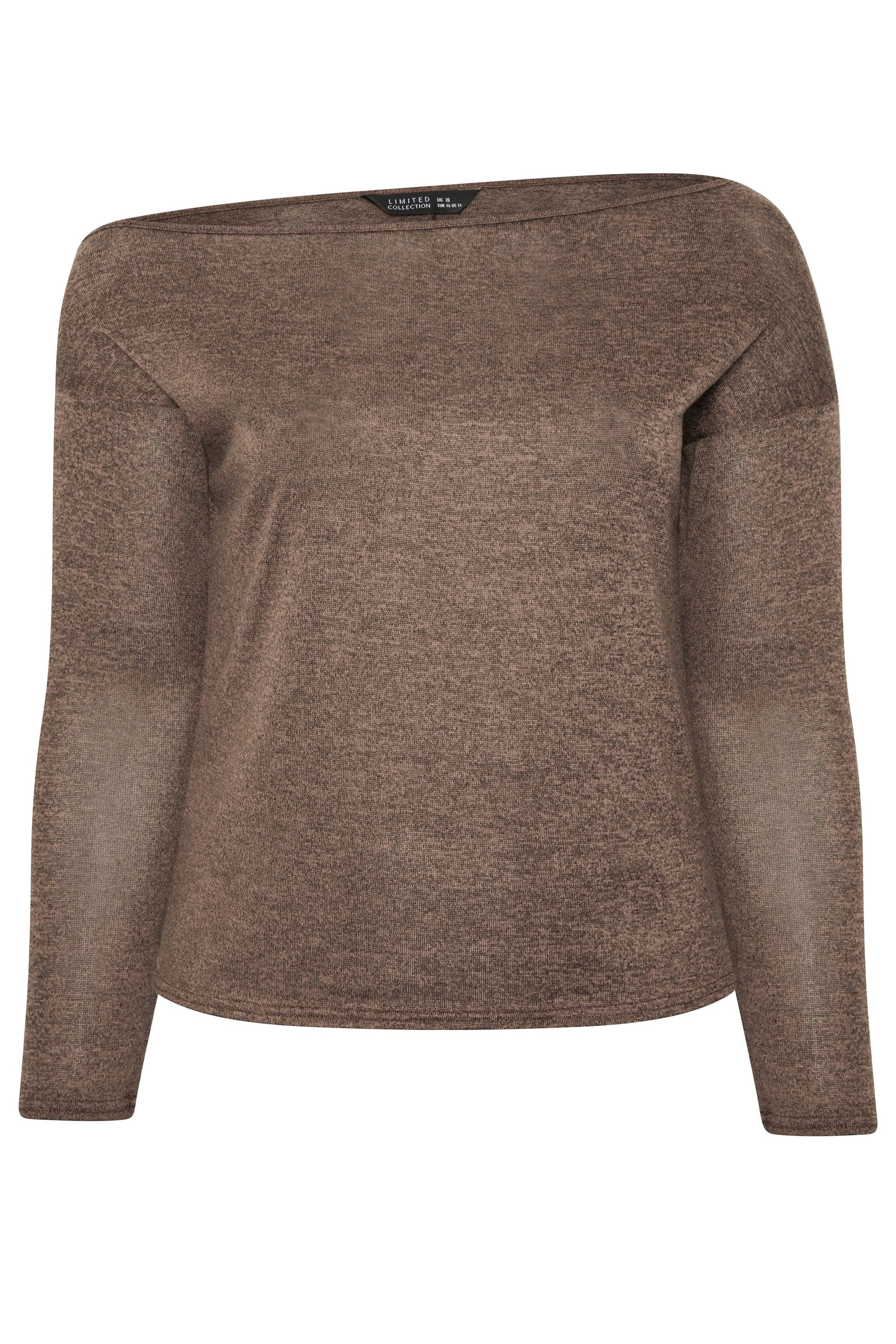 LIMITED COLLECTION Plus Size Natural Brown Off Shoulder Top | Yours Clothing 5