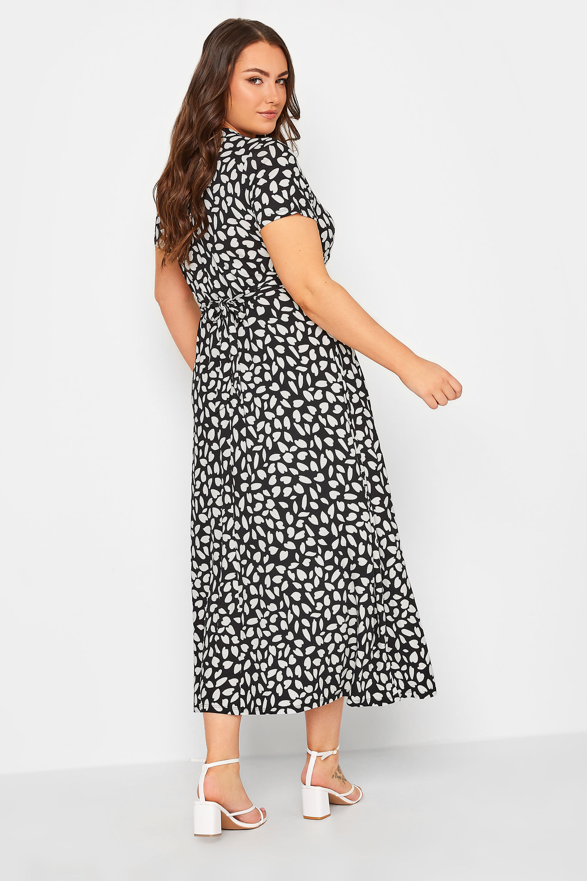 YOURS Curve Plus Size Black Animal Print Maxi Dress | Yours Clothing  3