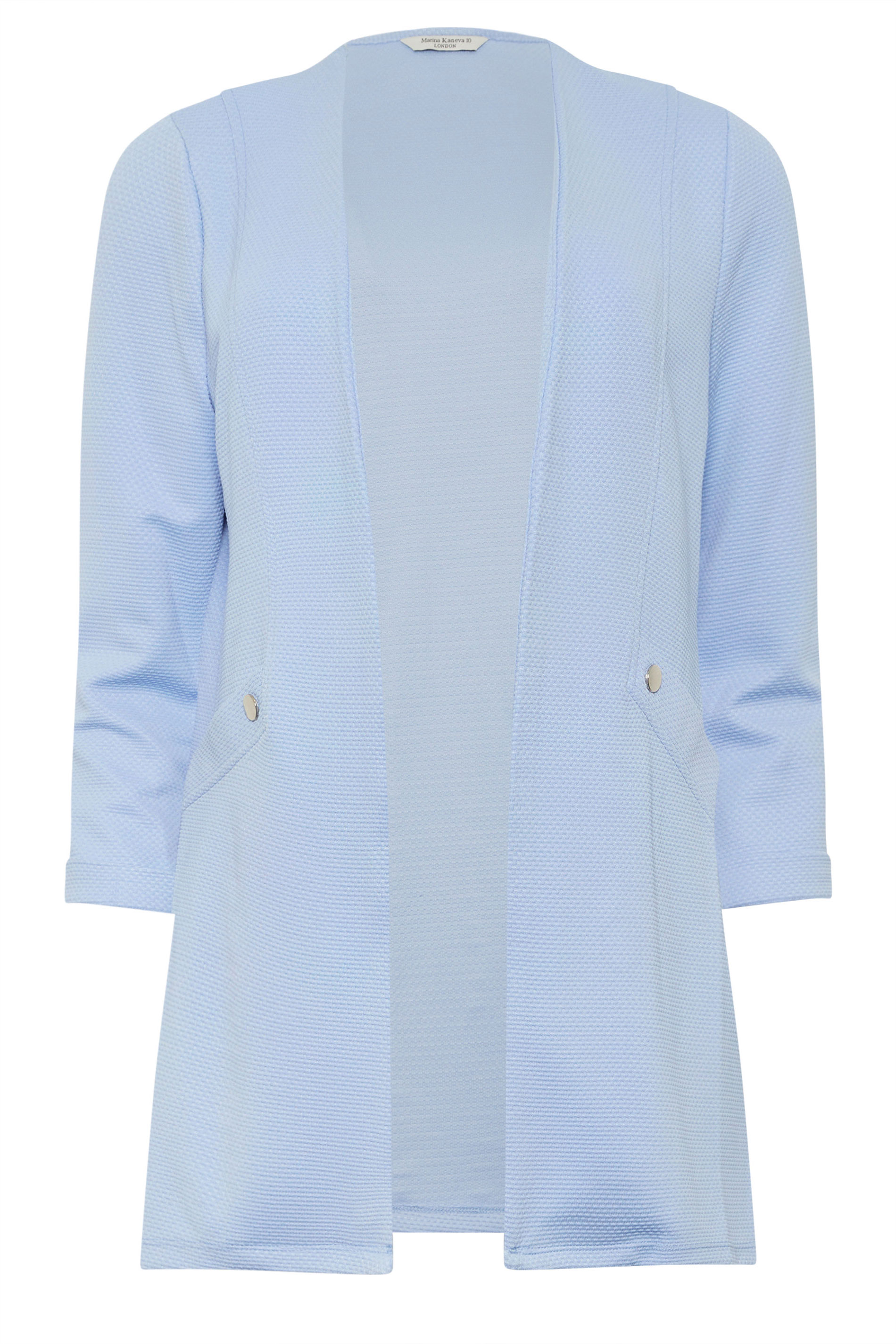 M&Co Blue Textured Jersey Jacket | M&Co 5